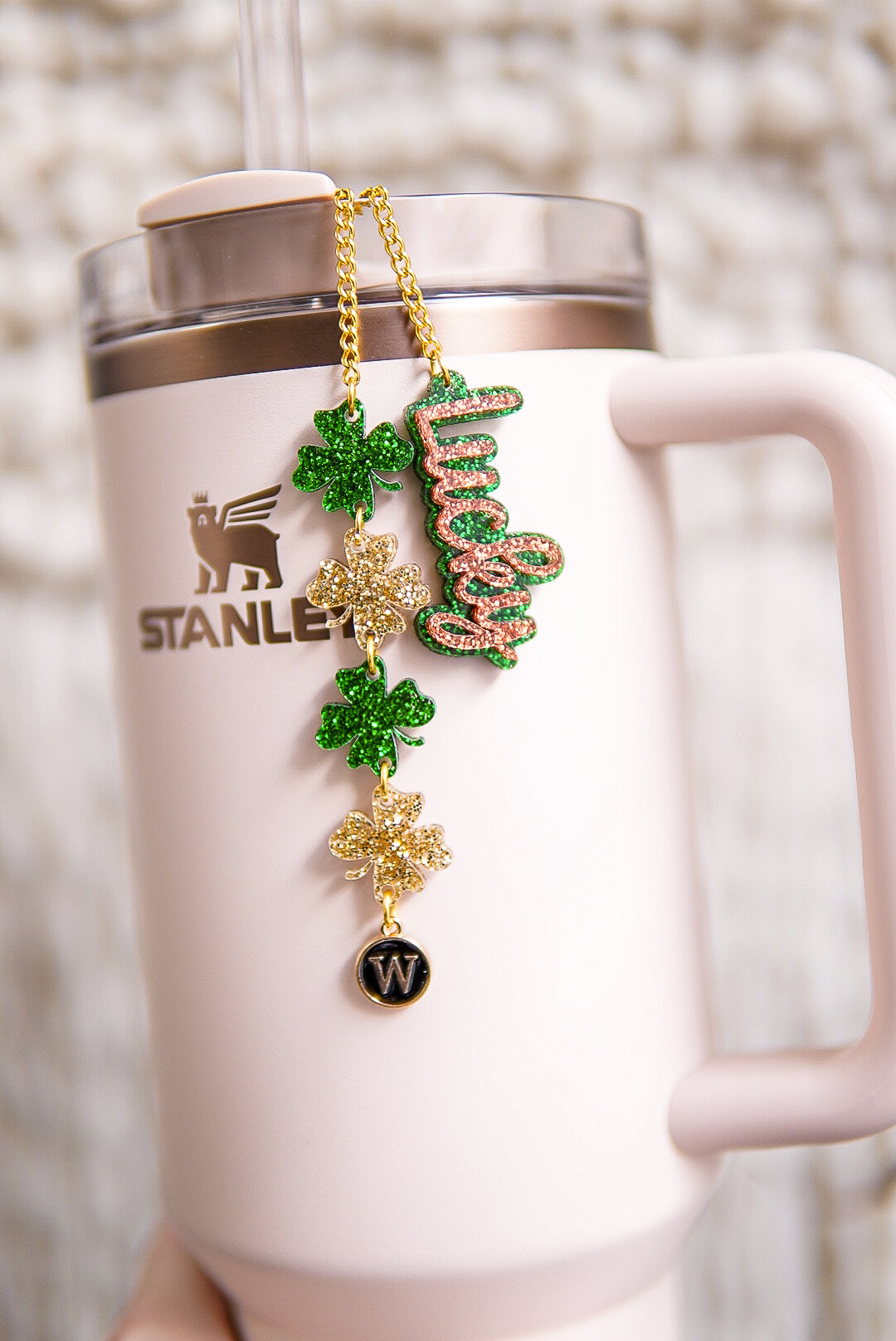 Lucky Clovers St. Patrick's Day Tumbler Charm