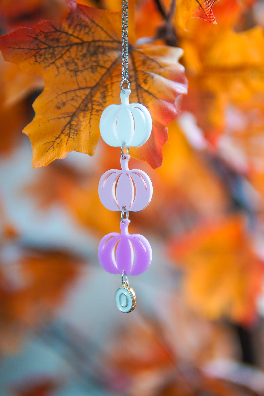 Pink Ombré Pumpkin Charm tumbler Charm