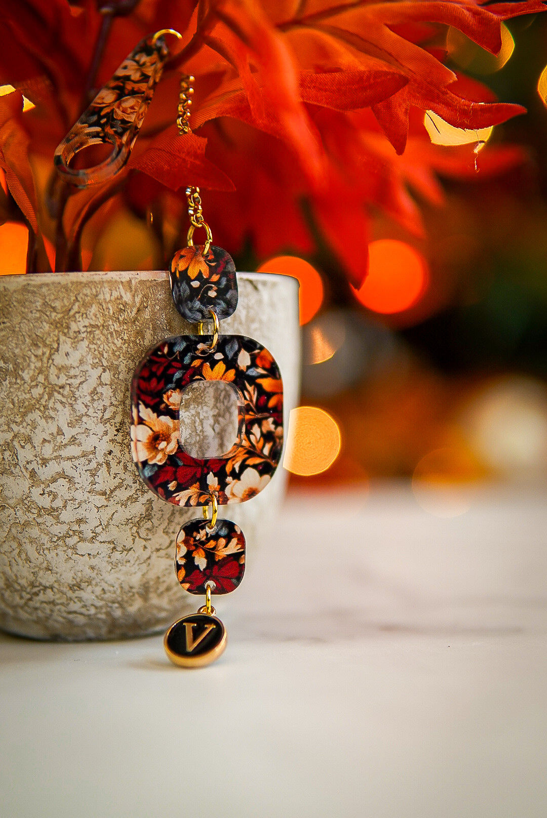 Retro Autumn Tumbler Charm