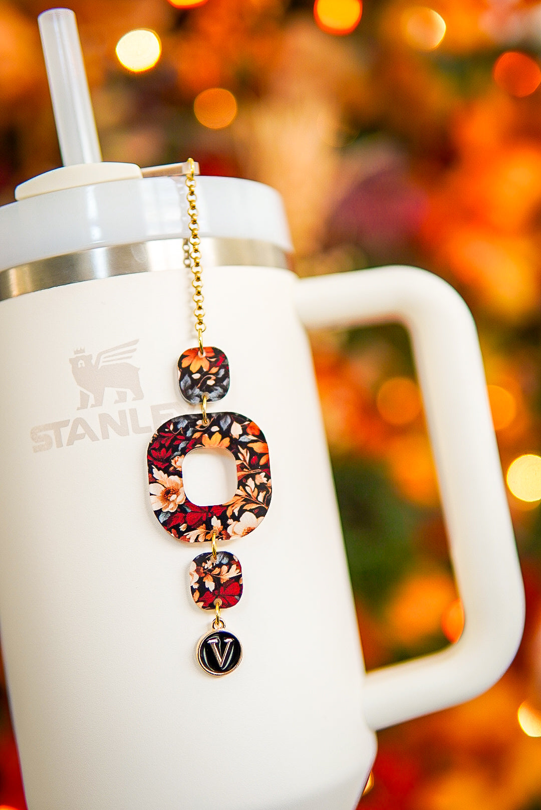 Retro Autumn Tumbler Charm