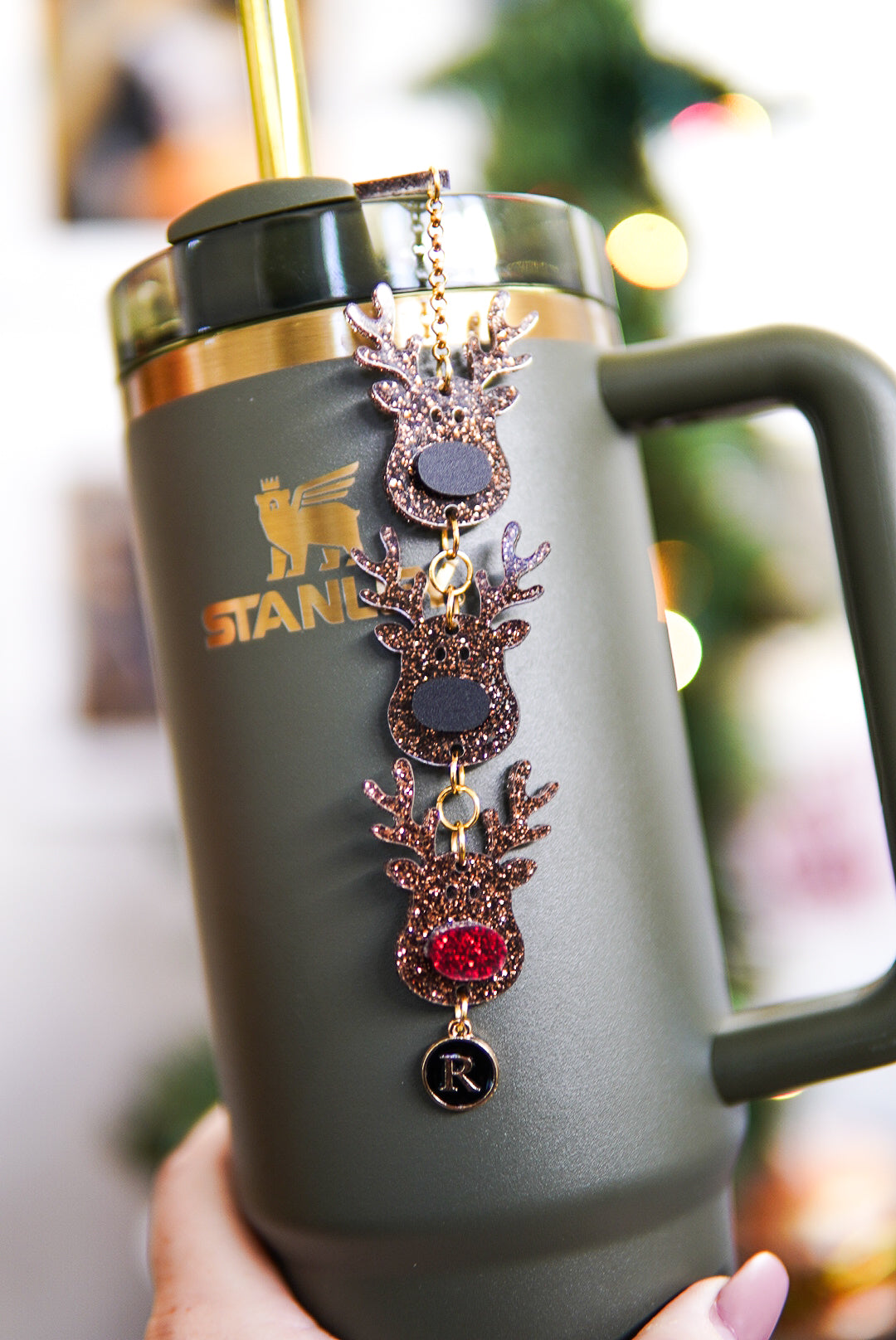 Reindeer Tumbler Charm
