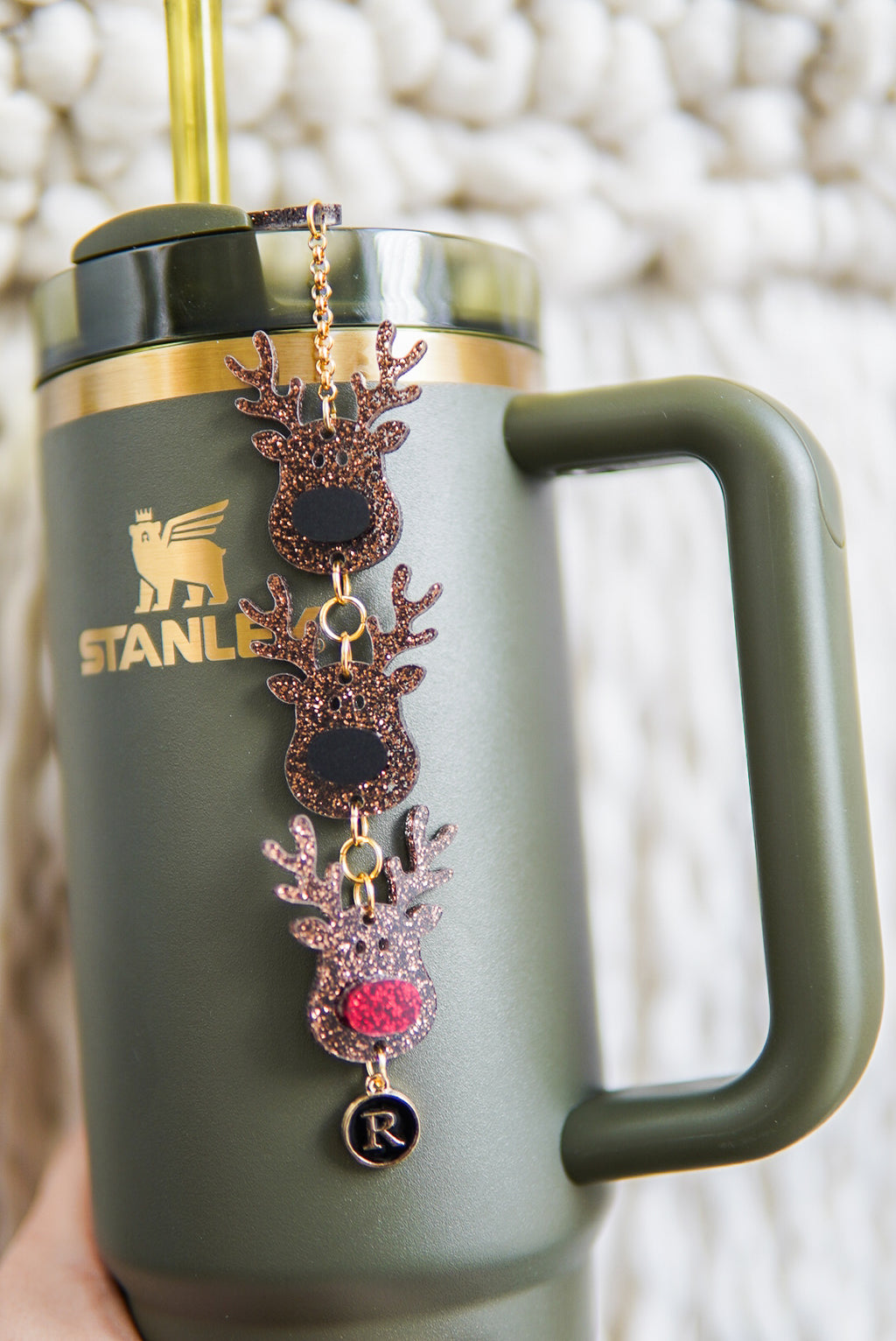 Reindeer Tumbler Charm