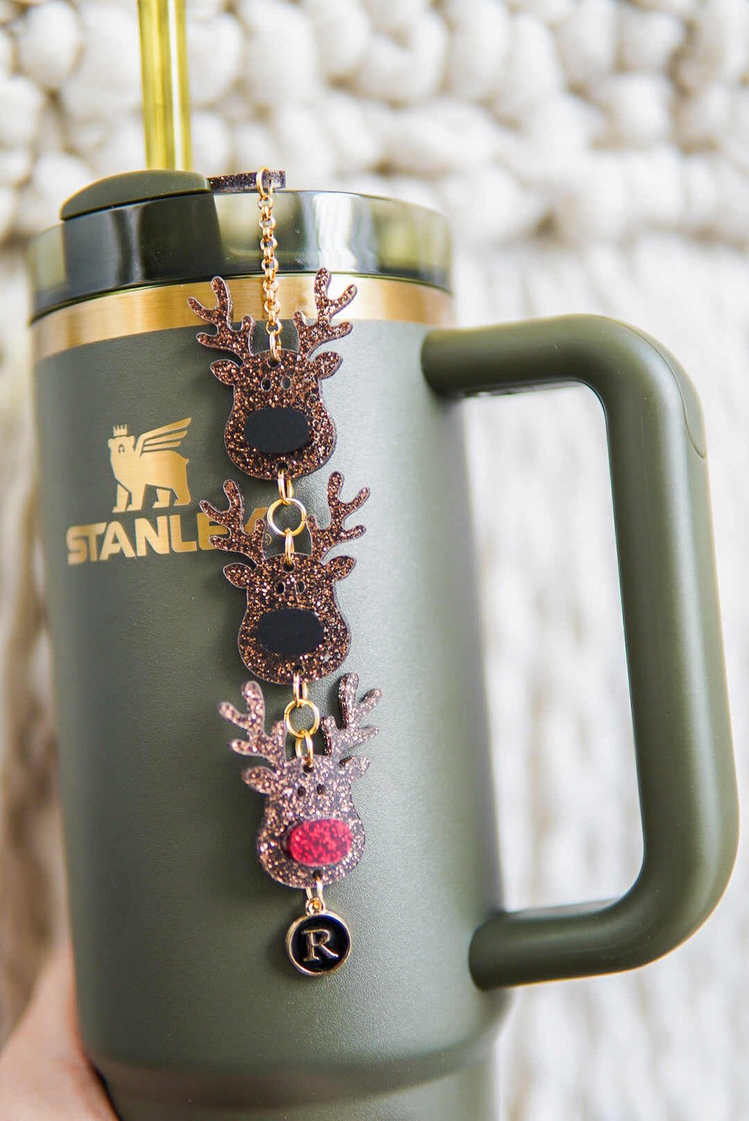 Reindeer Tumbler Charm