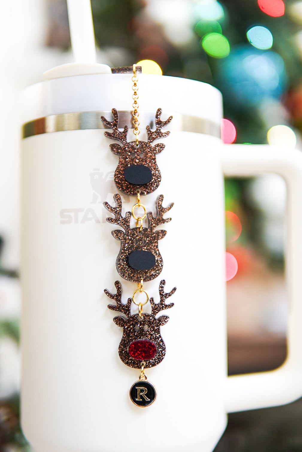 Reindeer Tumbler Charm