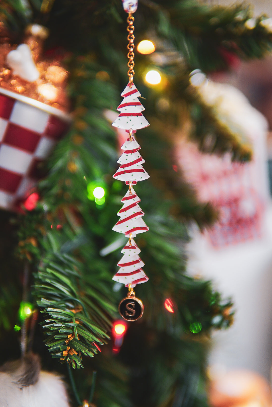 Christmas Cake Tumbler Charm