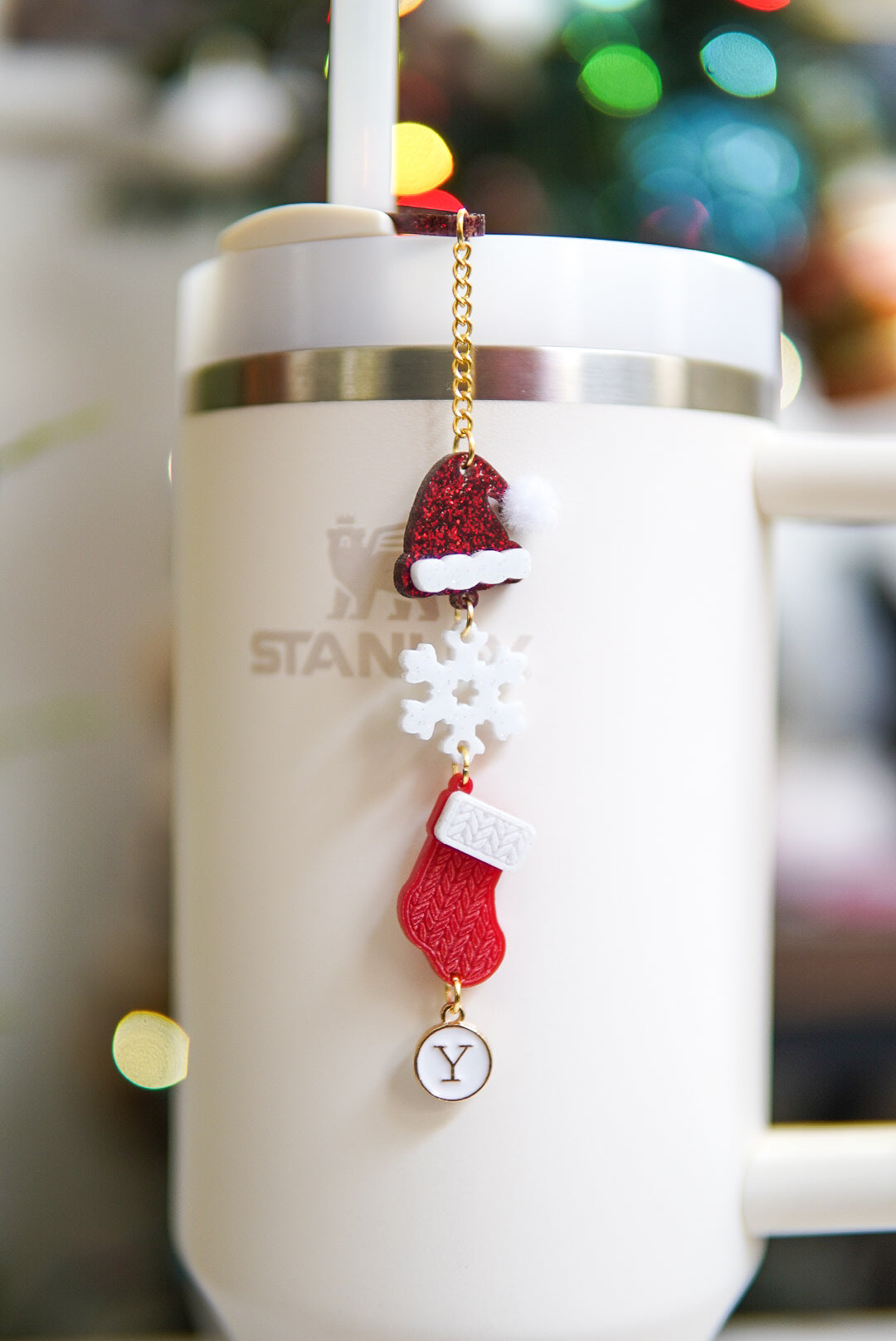 Sant's Stocking Tumbler Charm