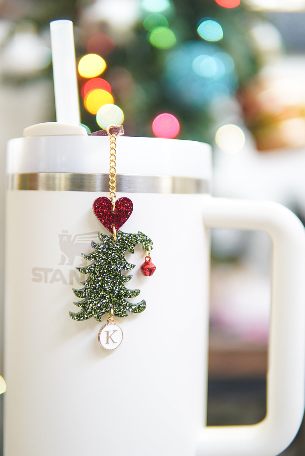 Whimsical Christmas Tree Tumbler Charm