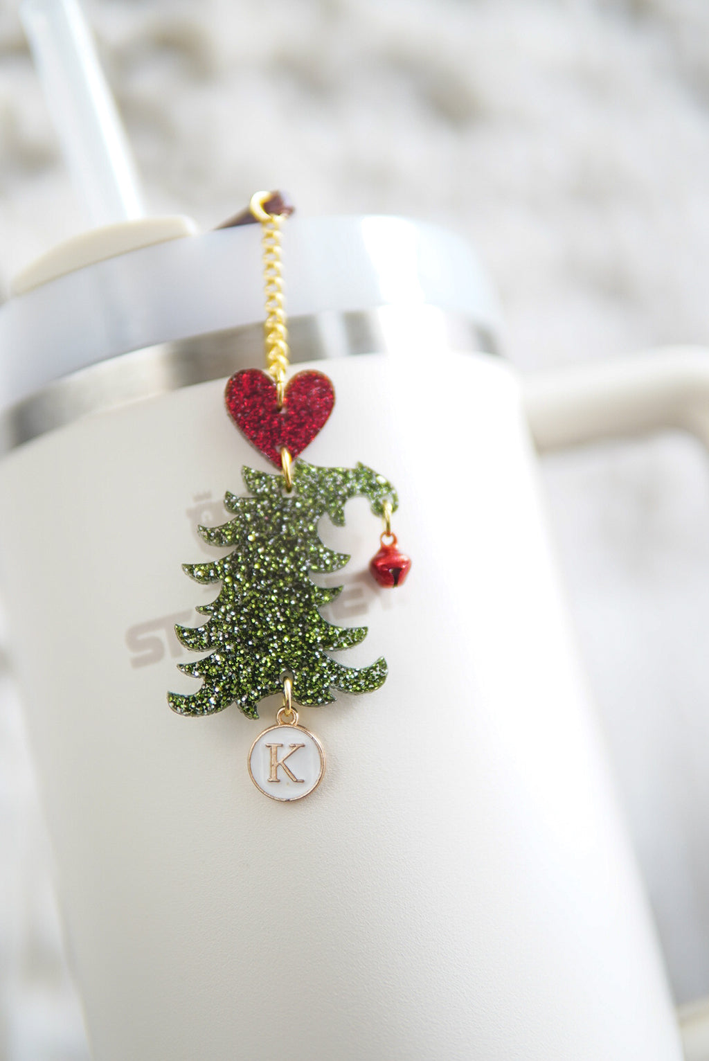 Whimsical Christmas Tree Tumbler Charm