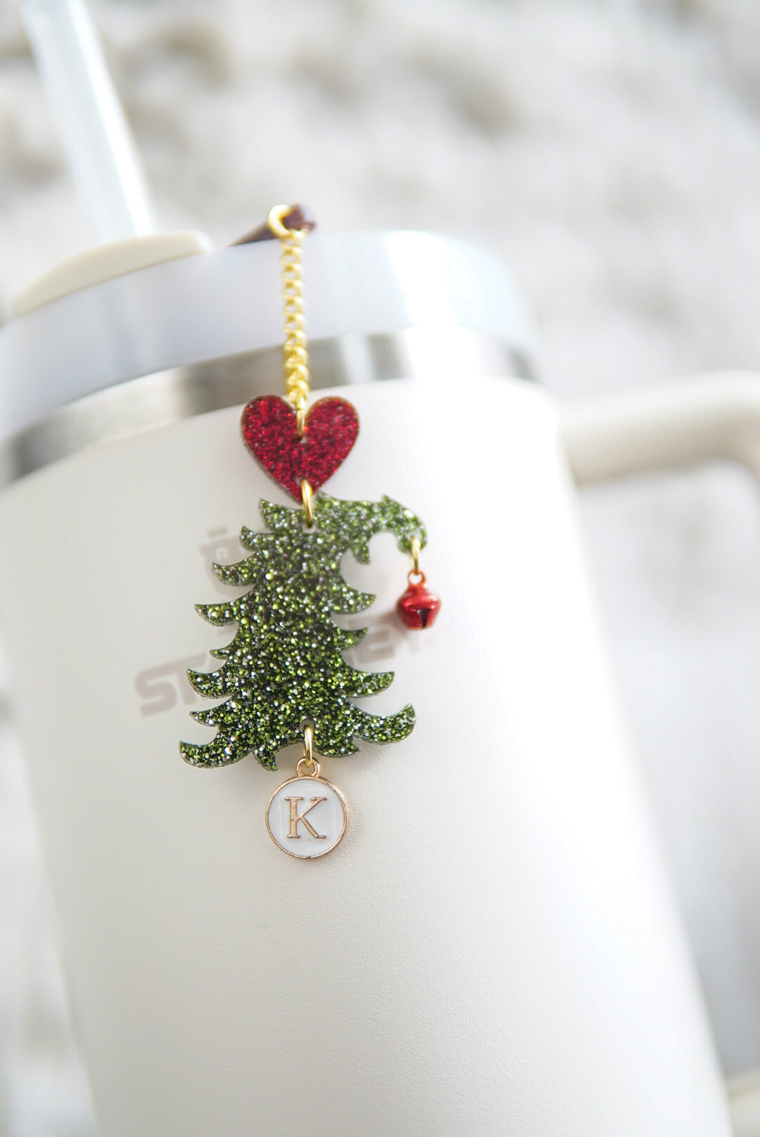 Whimsical Christmas Tree Tumbler Charm