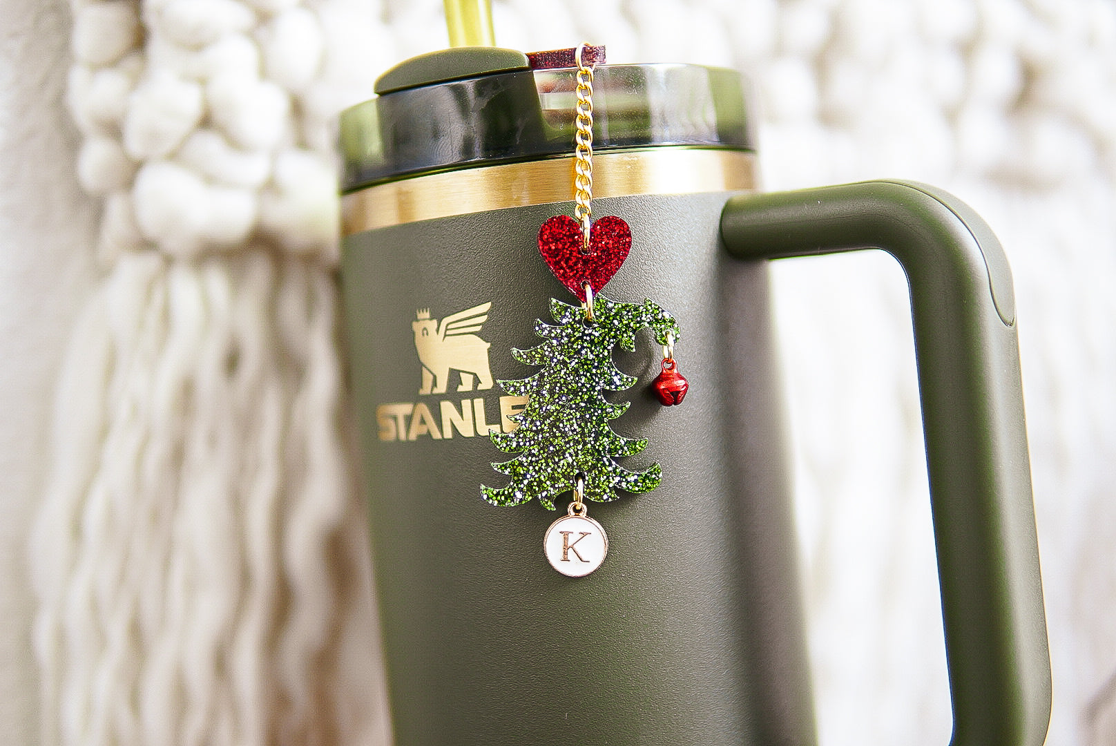 Whimsical Christmas Tree Tumbler Charm