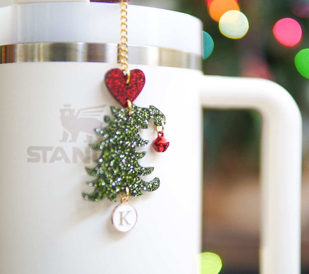 Whimsical Christmas Tree Tumbler Charm