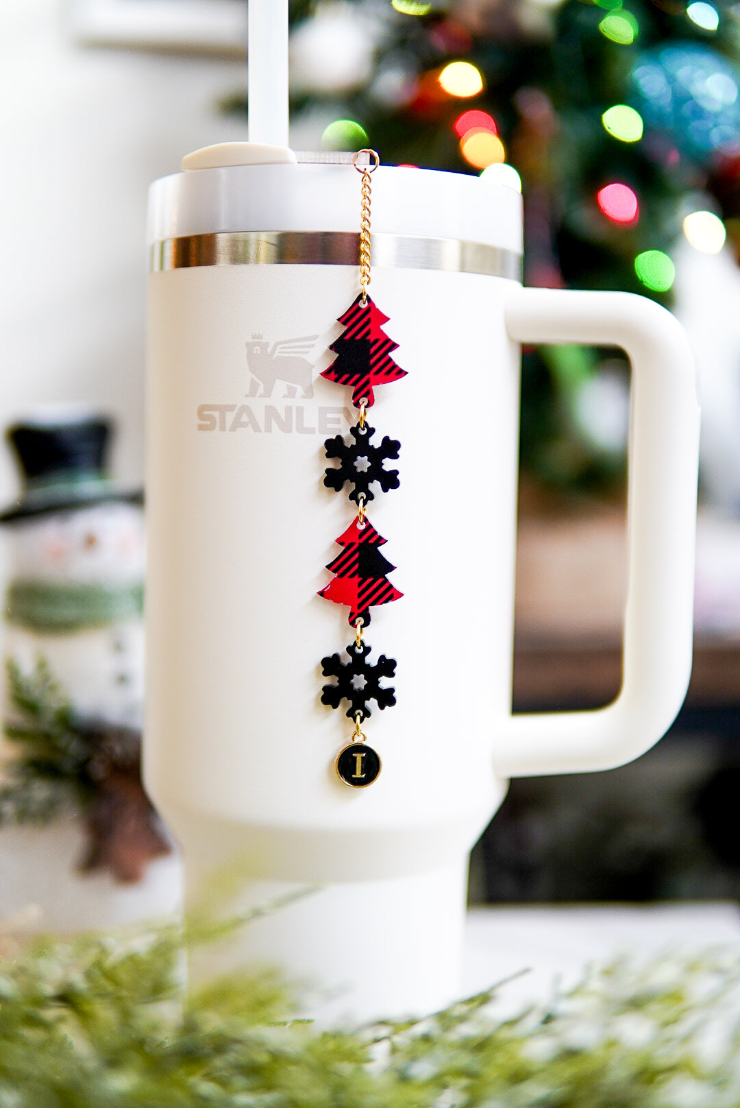 Buffalo Plaid Christmas Tree Stanley Charm