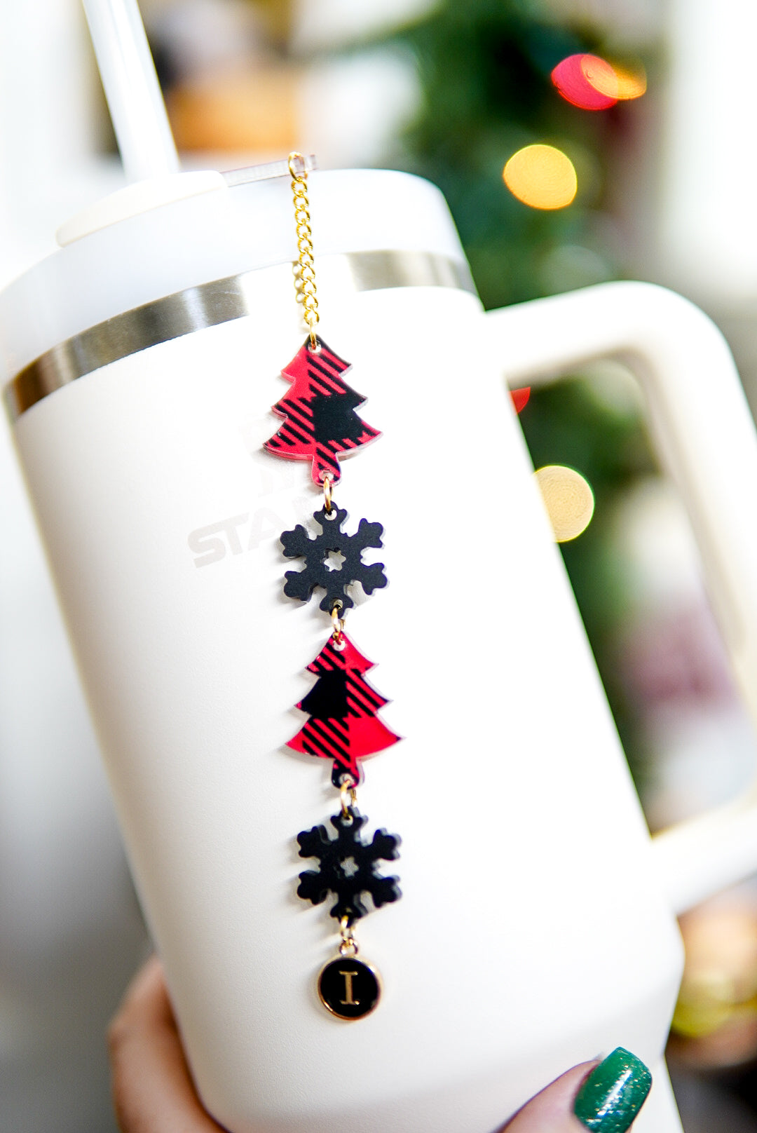 Buffalo Plaid Christmas Tree Stanley Charm