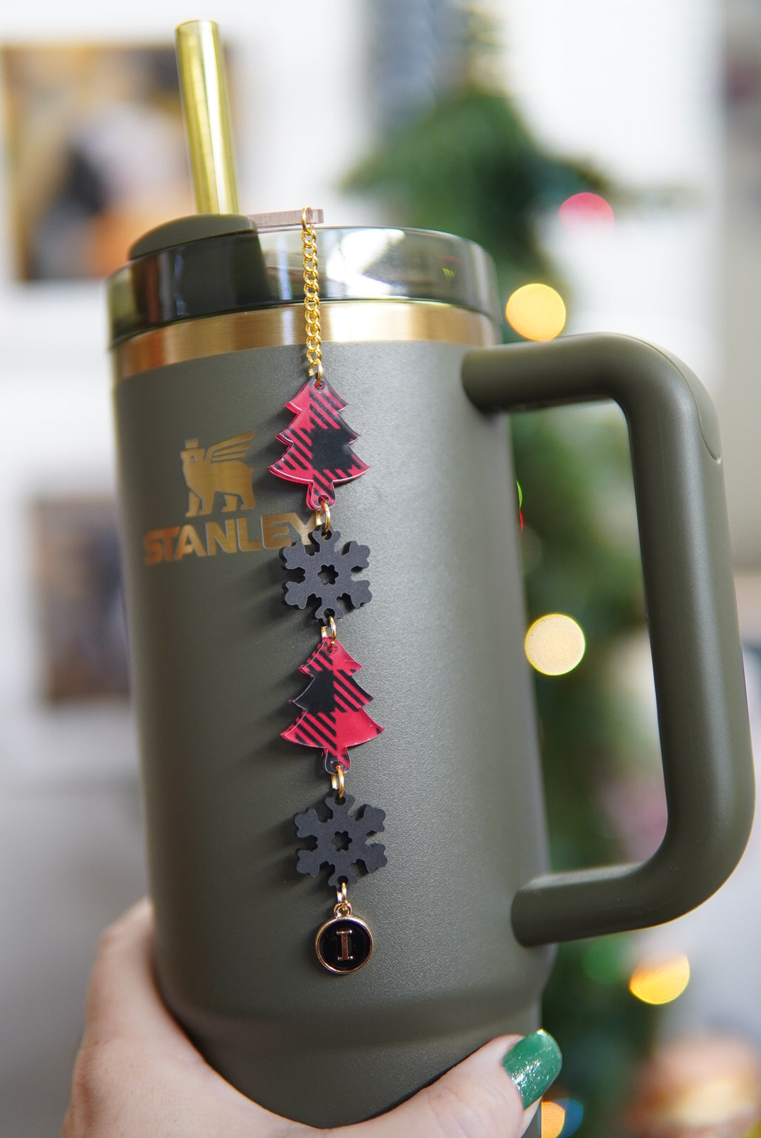 Buffalo Plaid Christmas Tree Stanley Charm