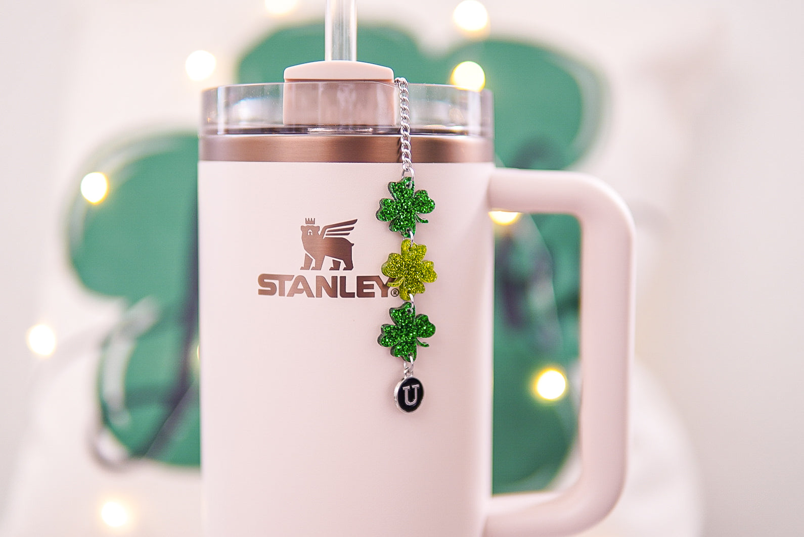 Short Clovers St. Patrick's Day Tumbler Charm