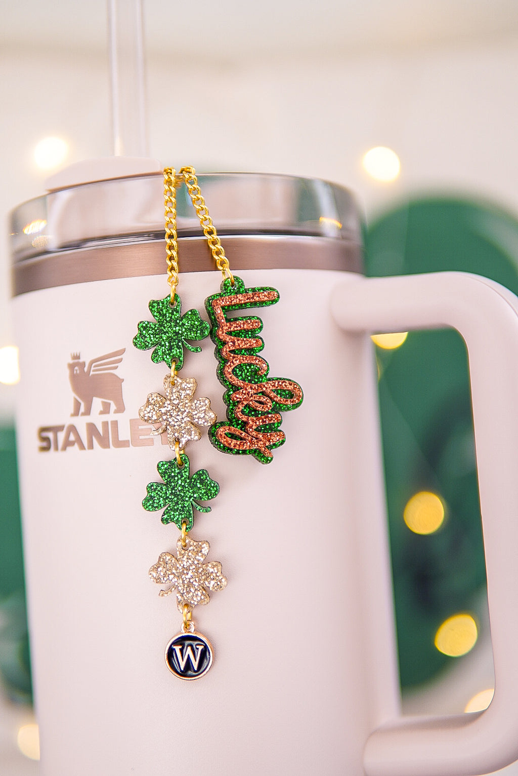 Lucky Clovers St. Patrick's Day Tumbler Charm