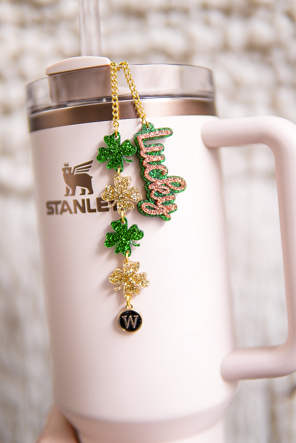 Lucky Clovers St. Patrick's Day Tumbler Charm
