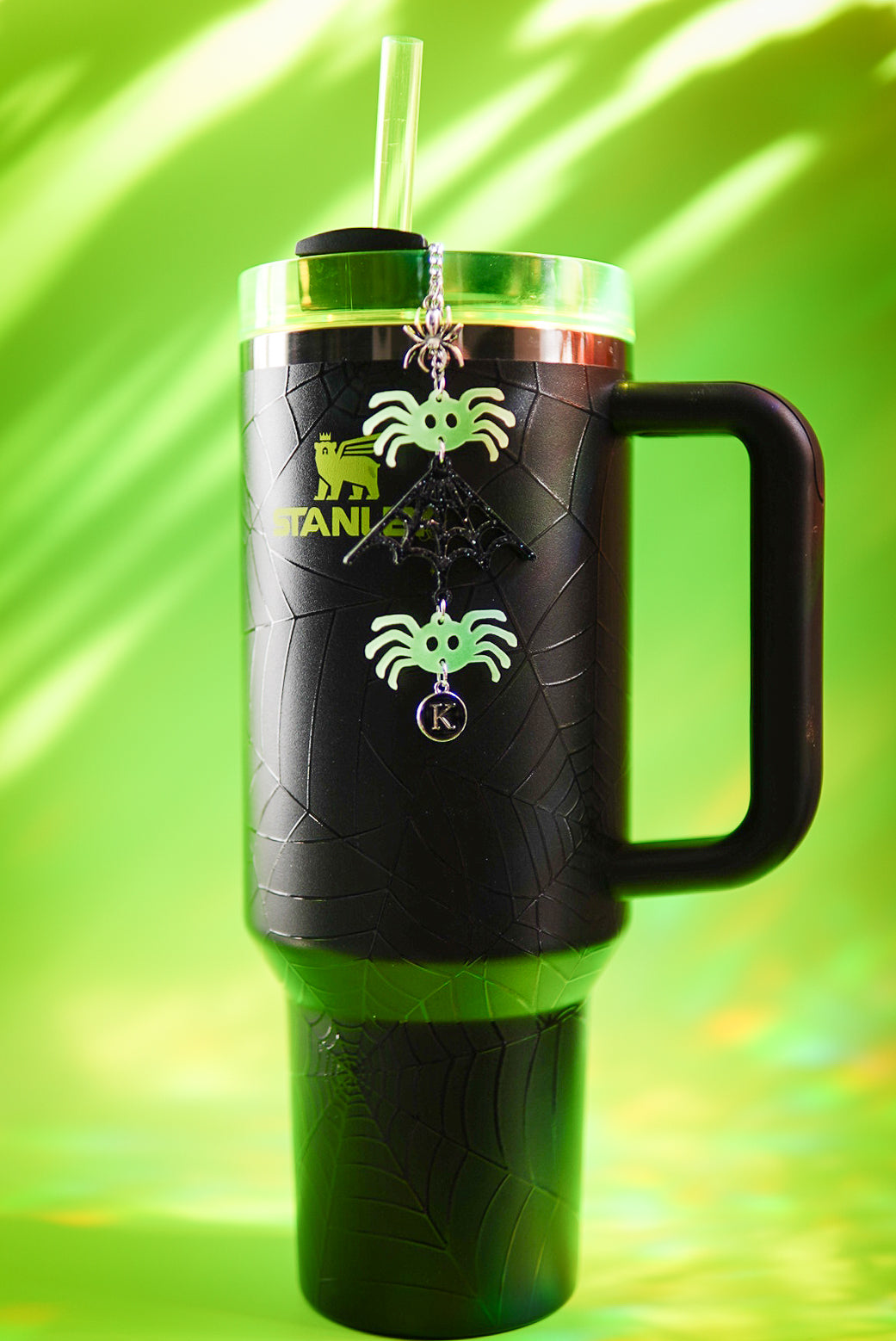 Glow Spider Tumbler Charm