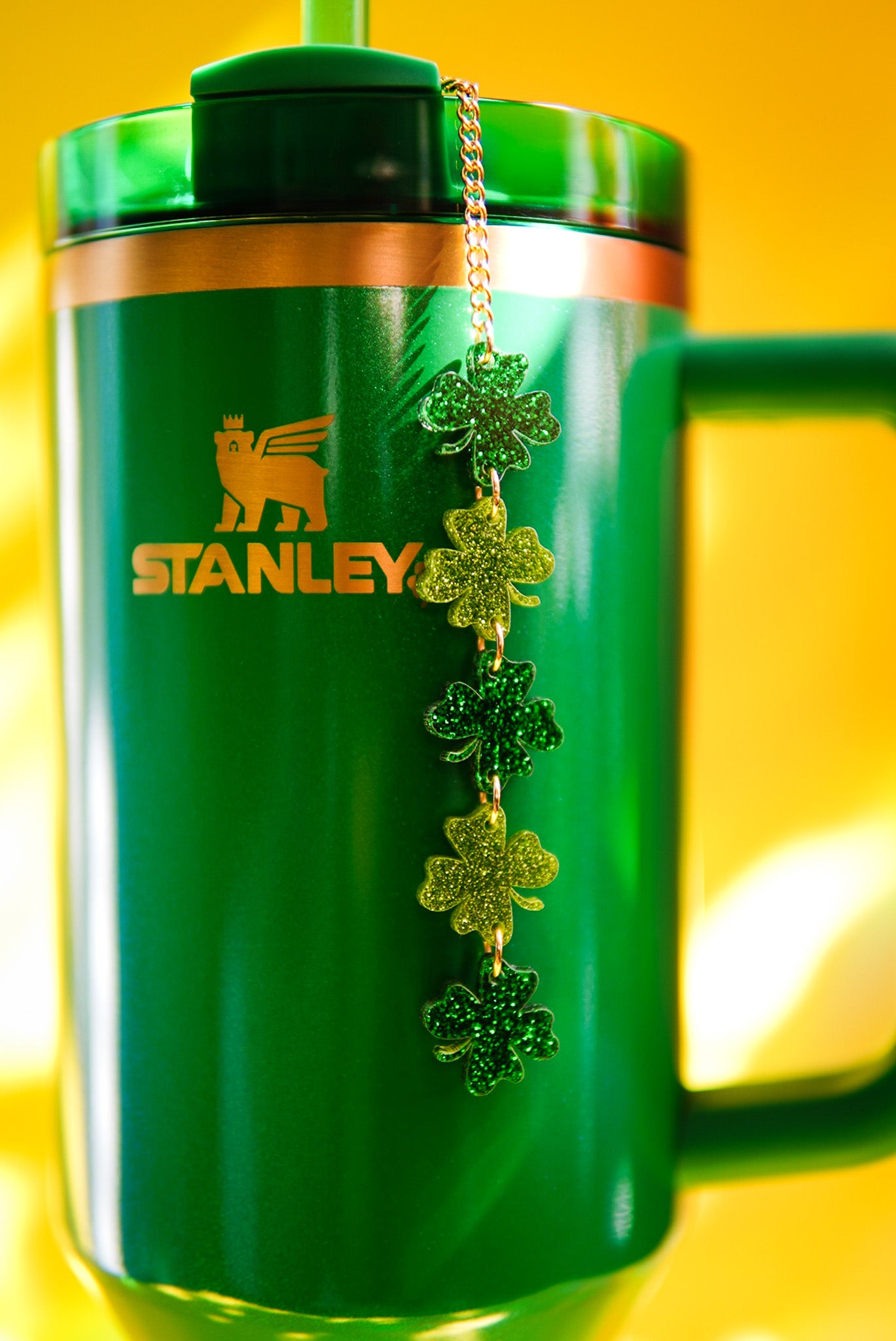 Long Clovers St. Patrick's Day Tumbler Charm