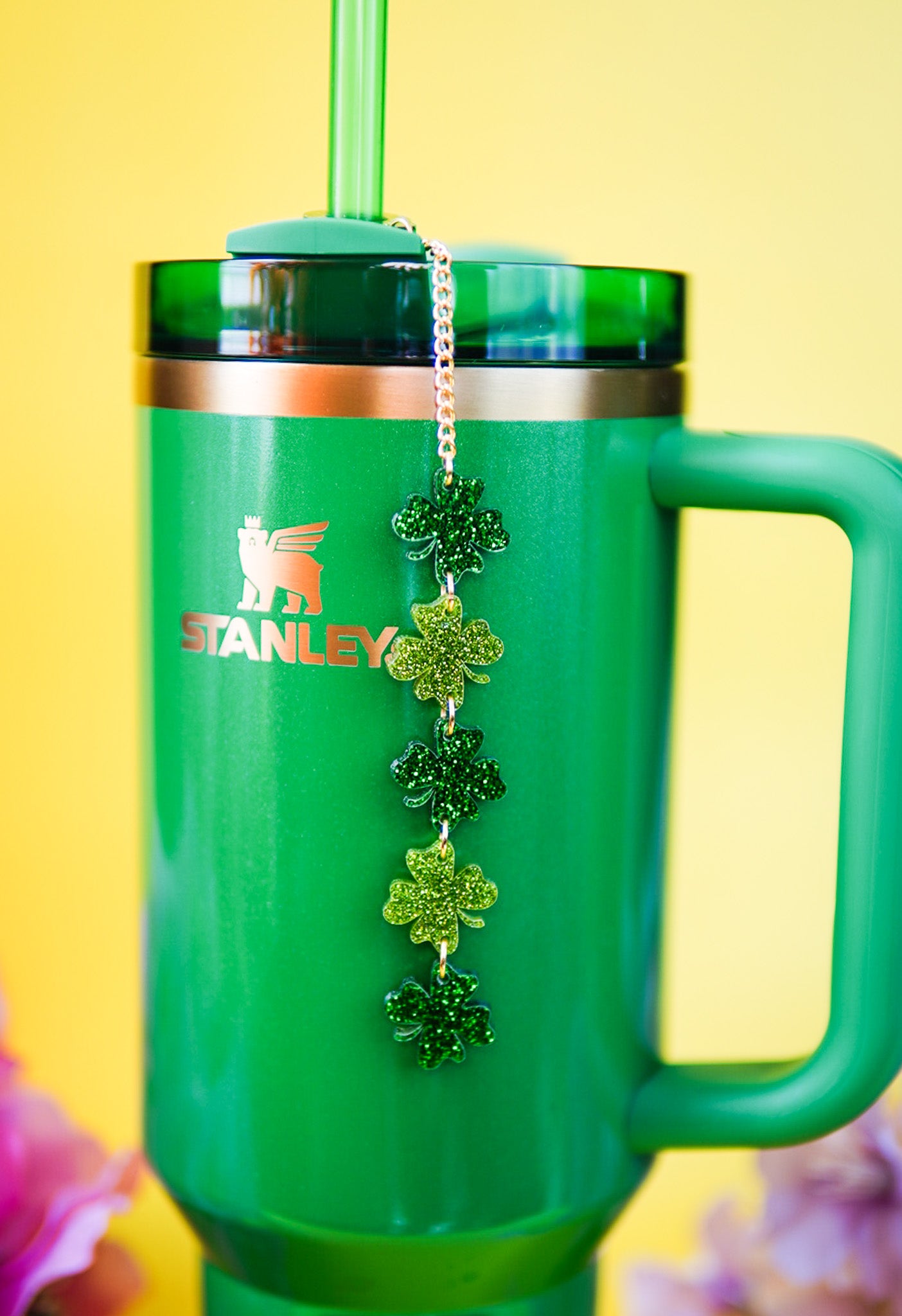 Long Clovers St. Patrick's Day Tumbler Charm