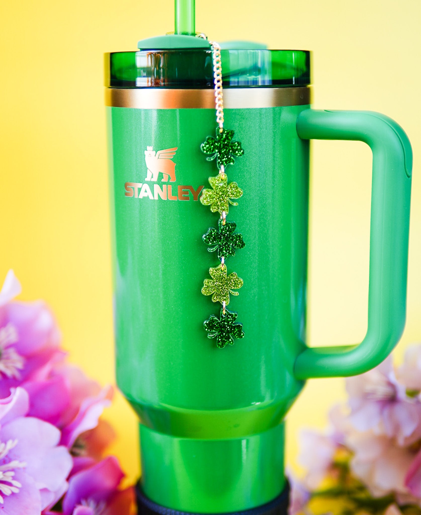 Long Clovers St. Patrick's Day Tumbler Charm