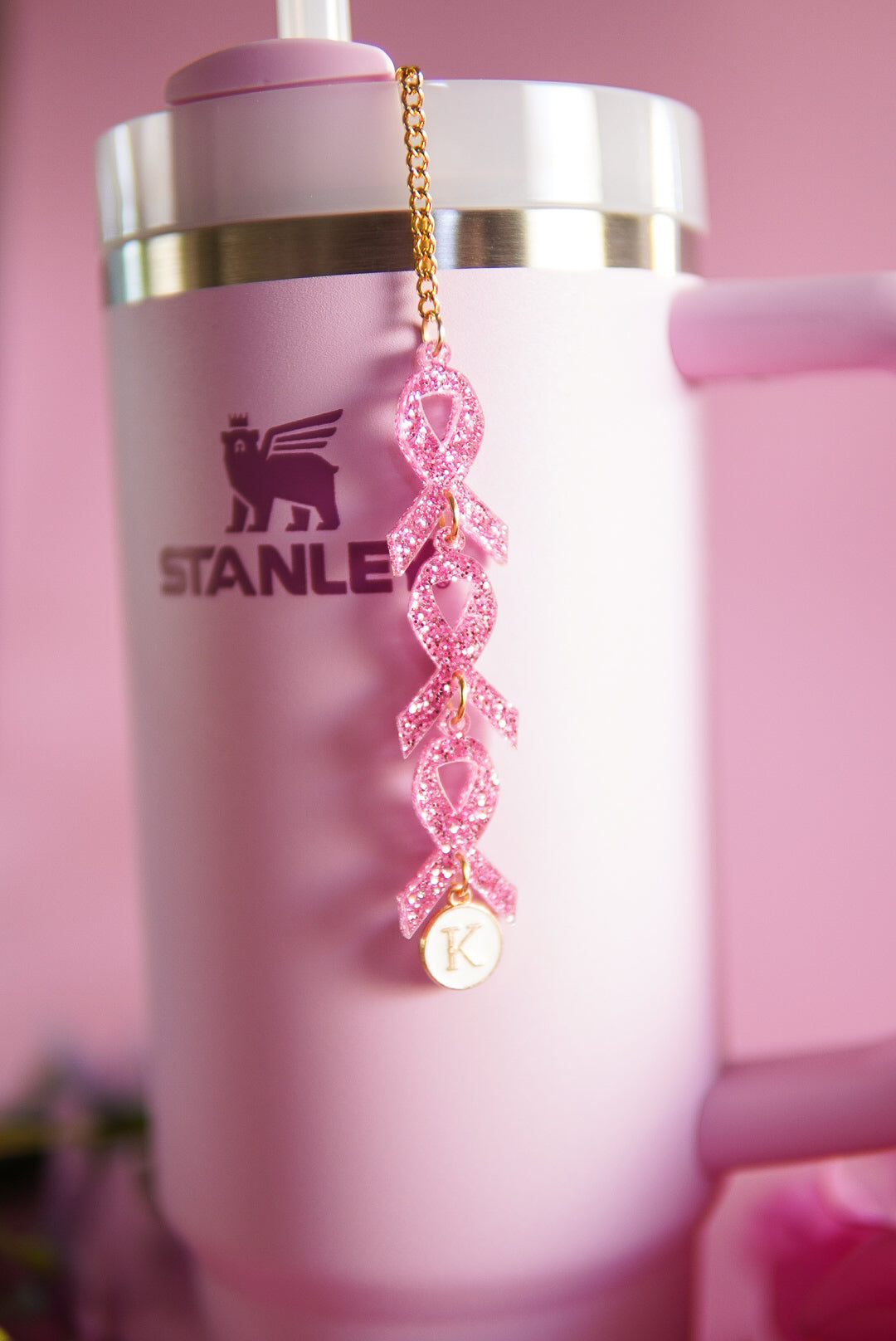 Breast Cancer Awareness Tumbler Charm