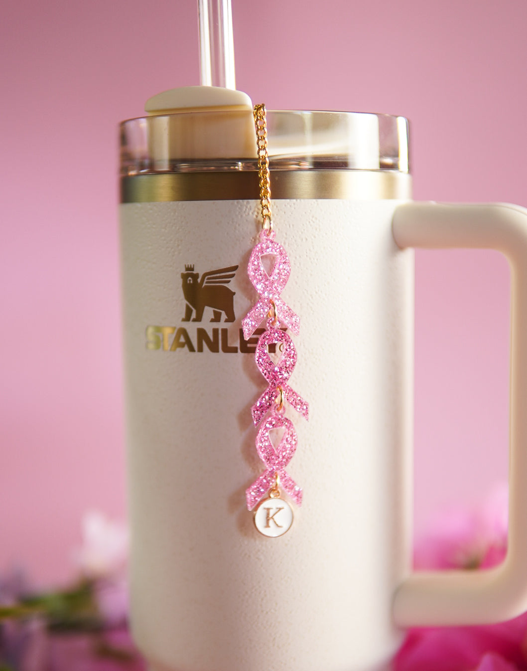 Breast Cancer Awareness Tumbler Charm