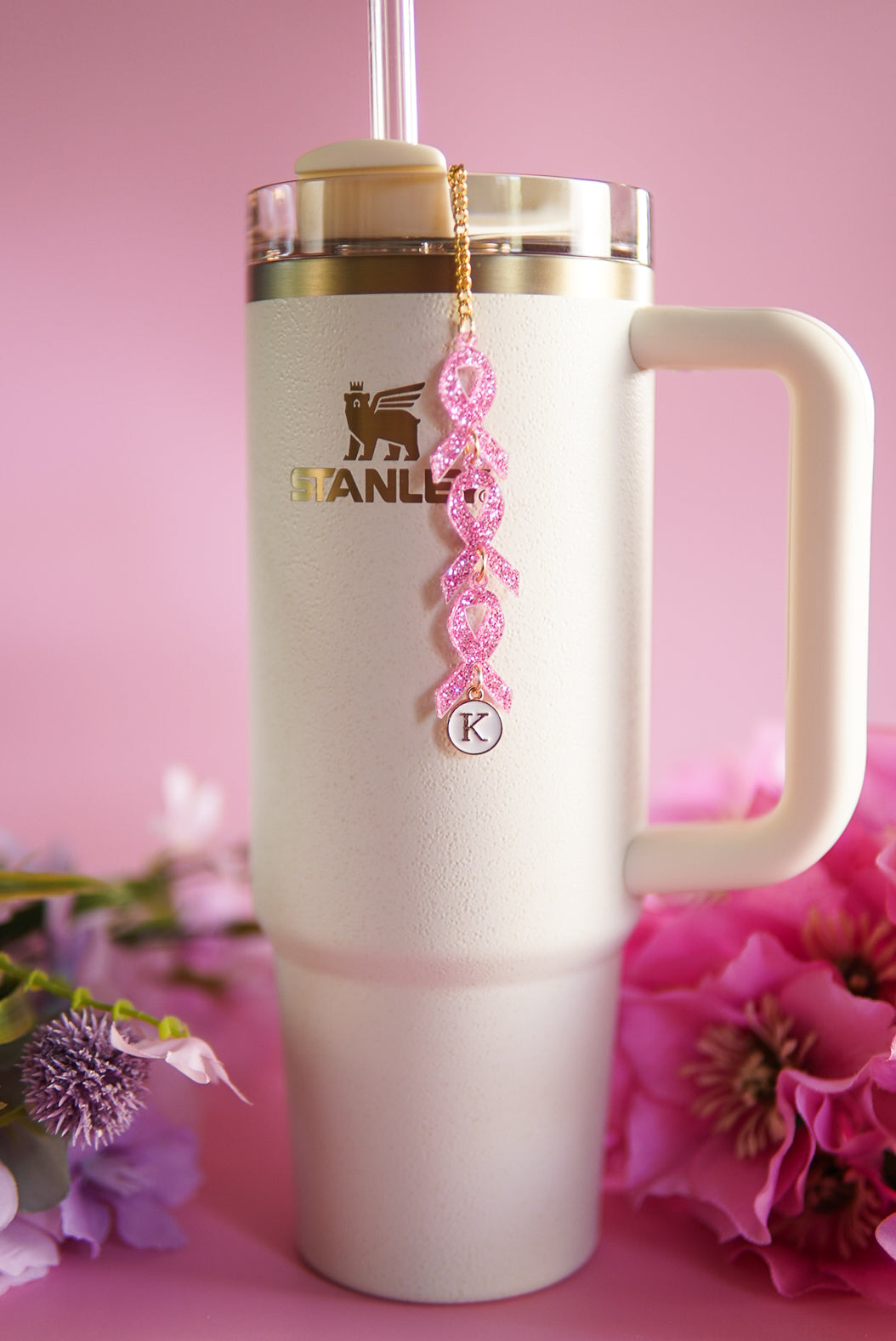 Breast Cancer Awareness Tumbler Charm