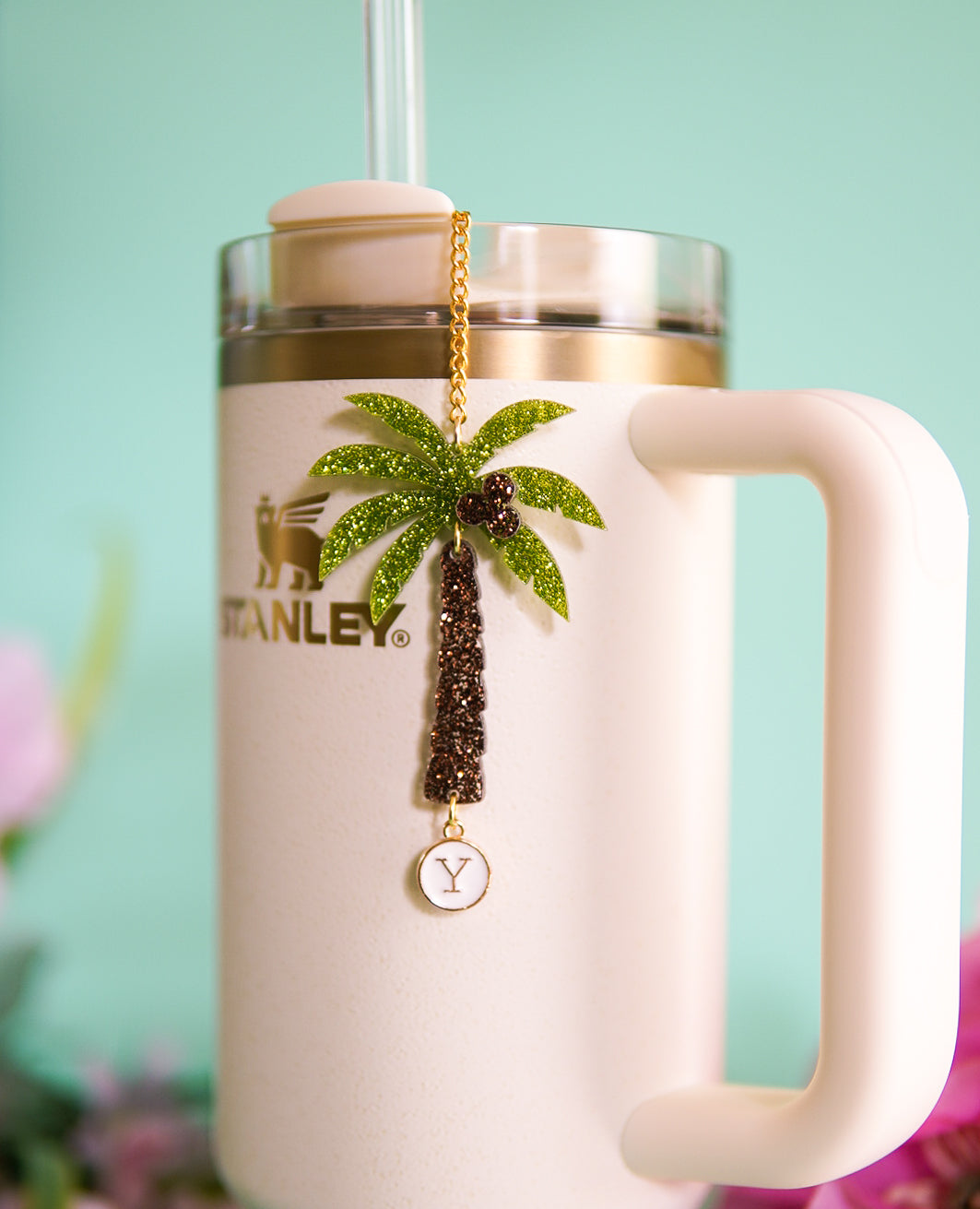 Palm Tree Tumbler Charm