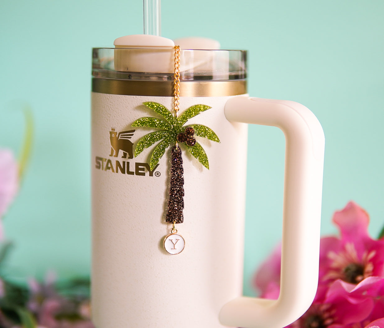 Palm Tree Tumbler Charm