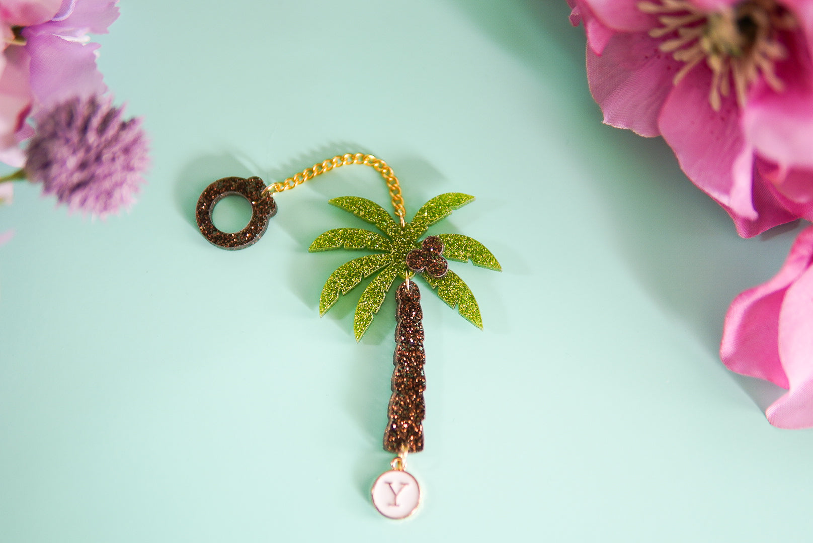 Palm Tree Tumbler Charm
