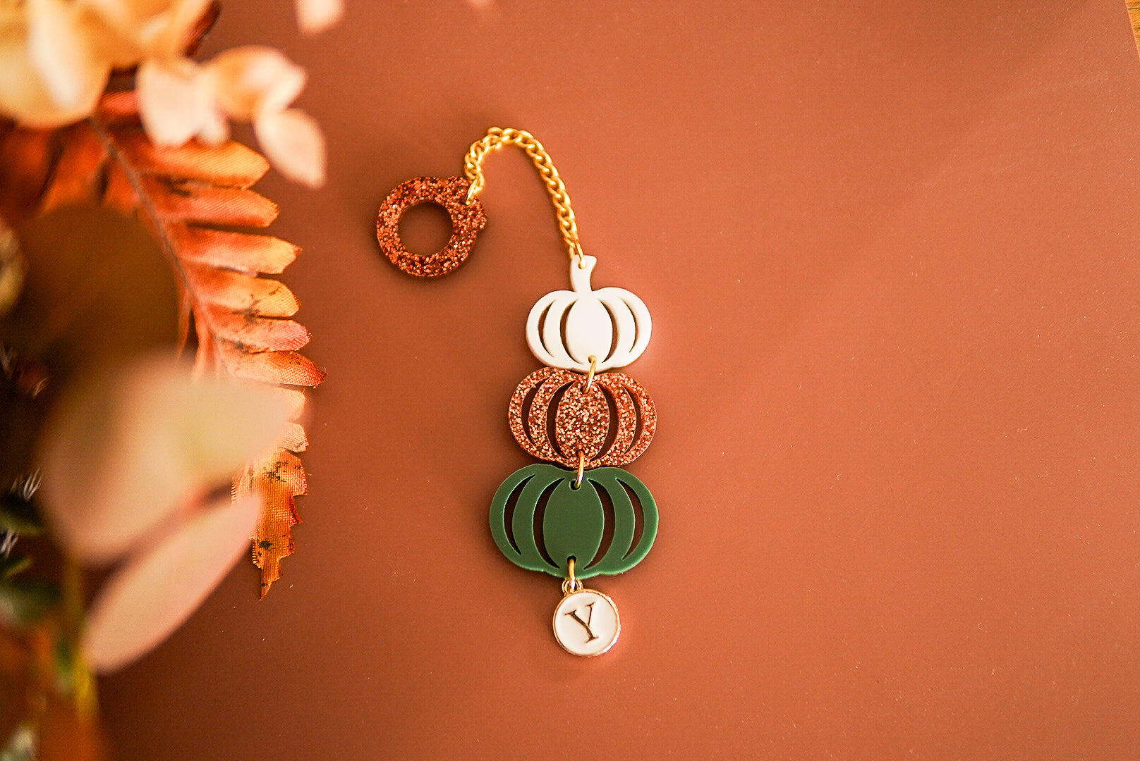 Boho Pumpkins Tumbler Charm