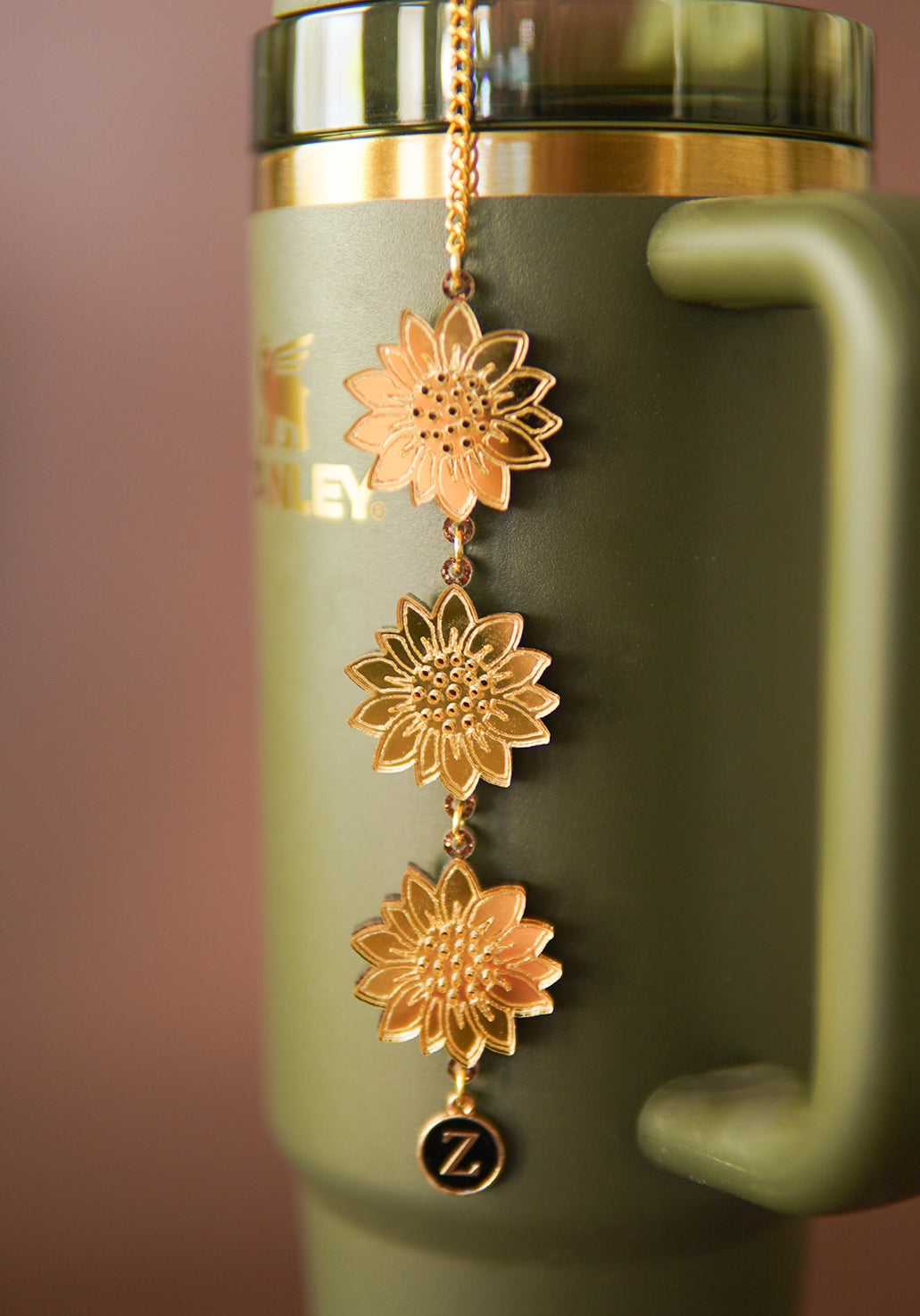 Sunflower Tumbler Charm