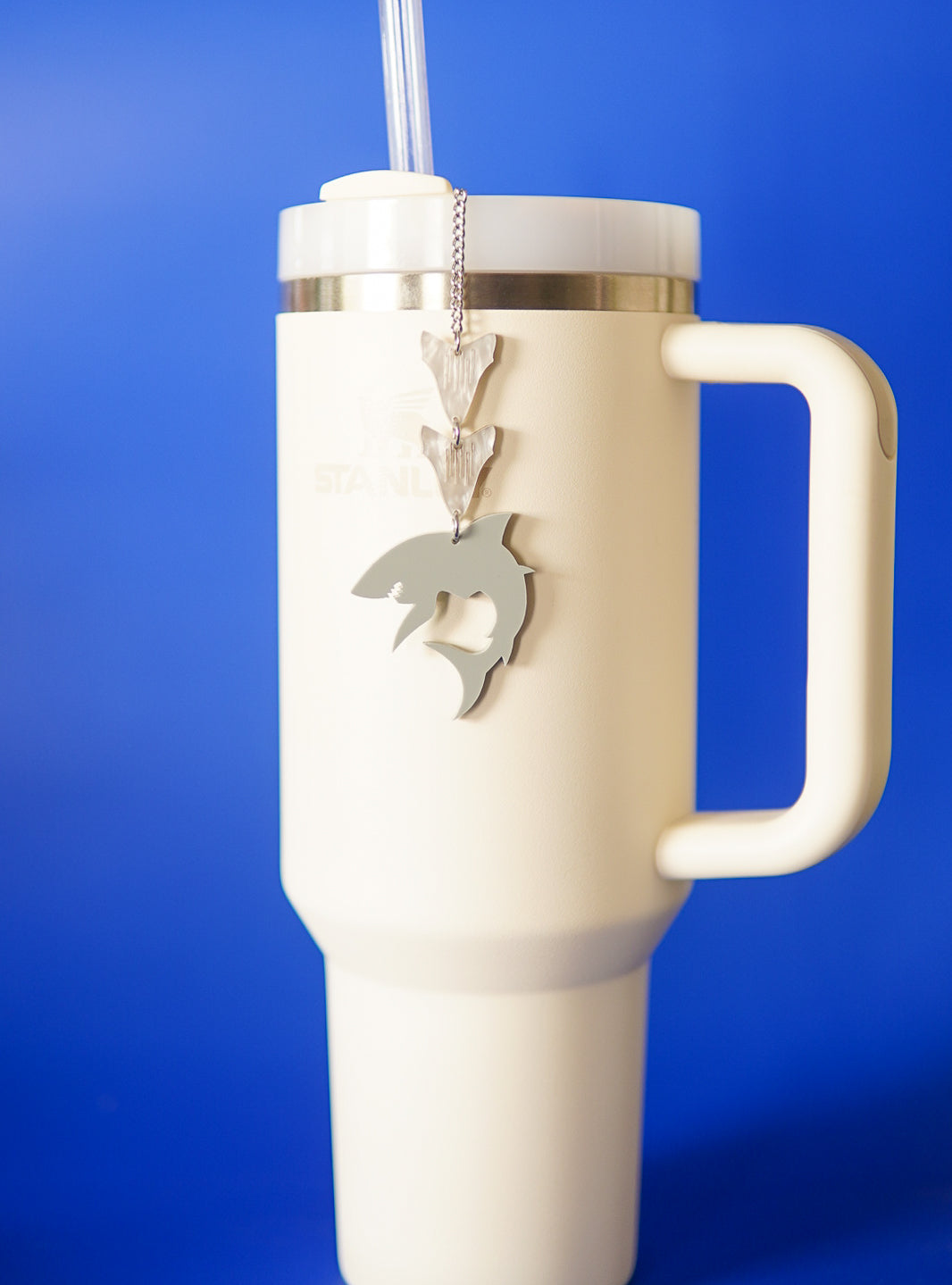 Great White Shark Tumbler Charm
