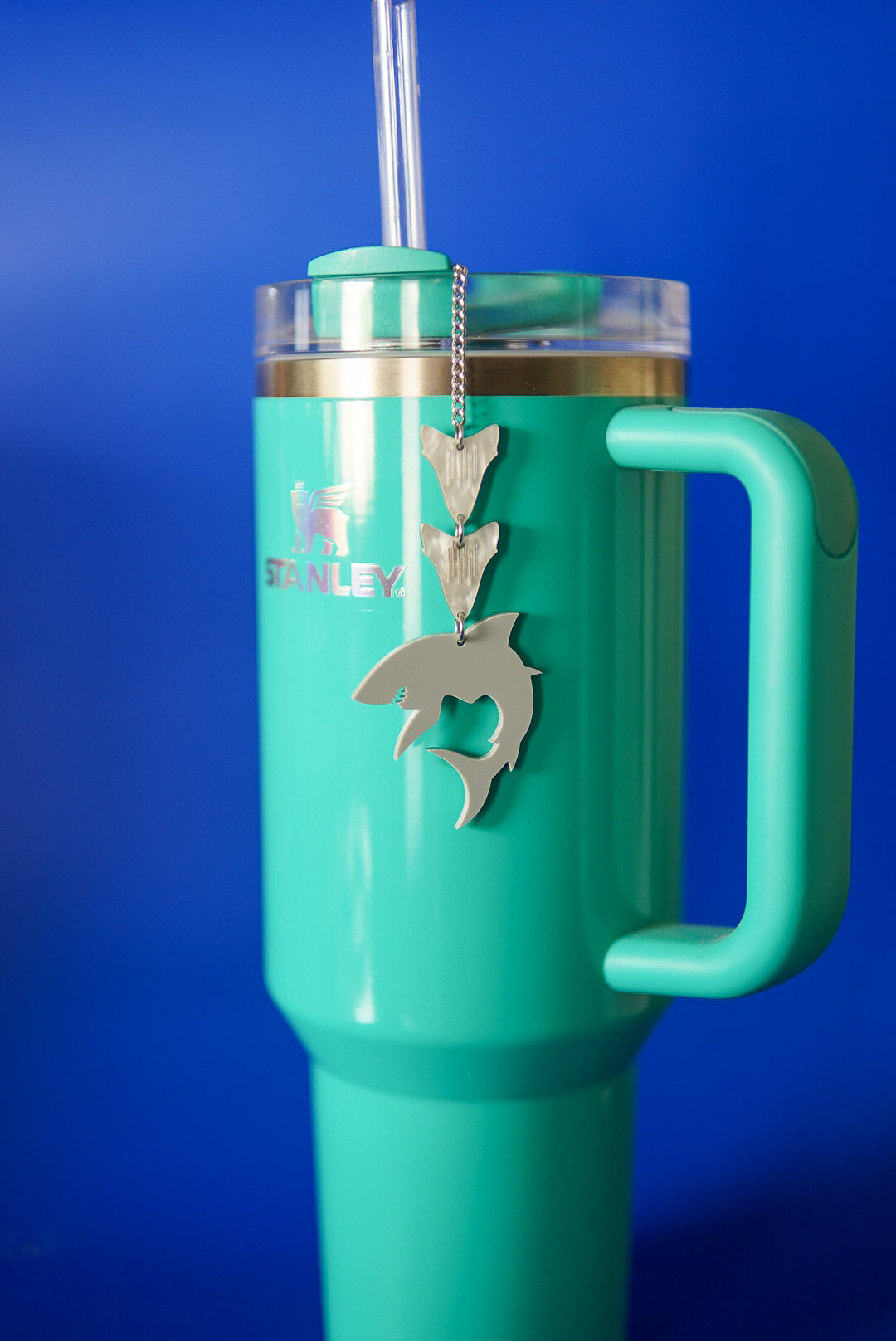 Great White Shark Tumbler Charm