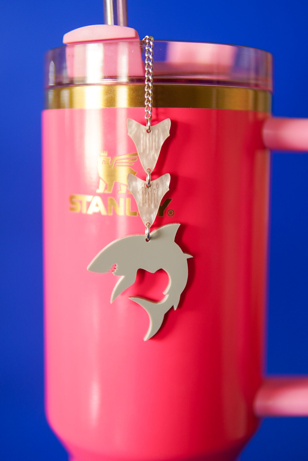 Great White Shark Tumbler Charm