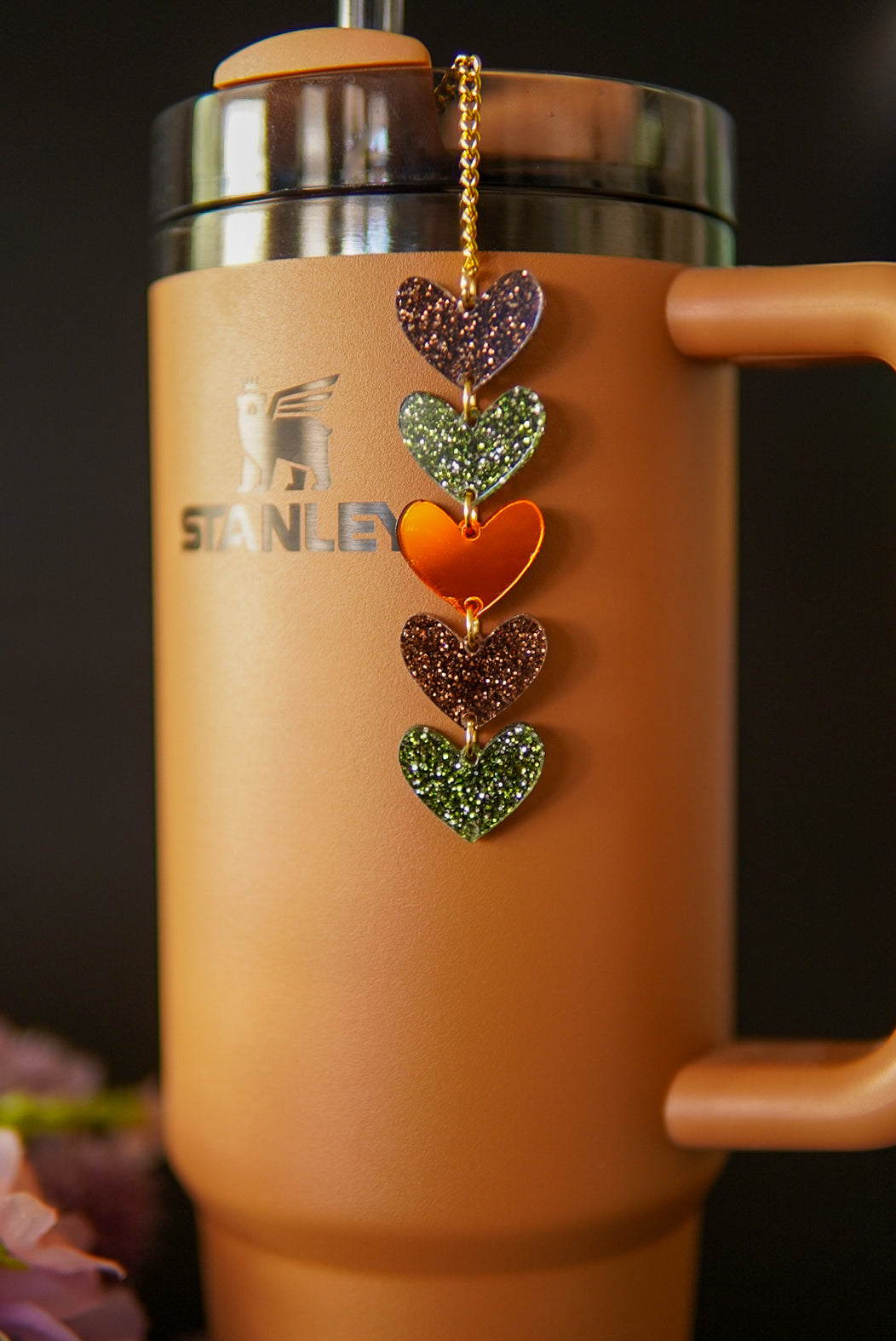 Camo Glitter Tumbler Charm