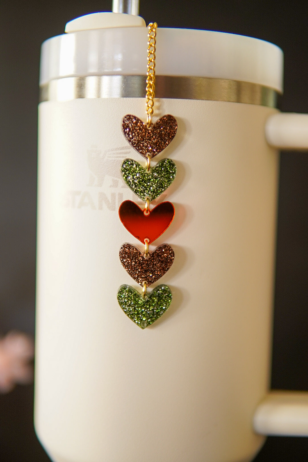 Camo Glitter Tumbler Charm