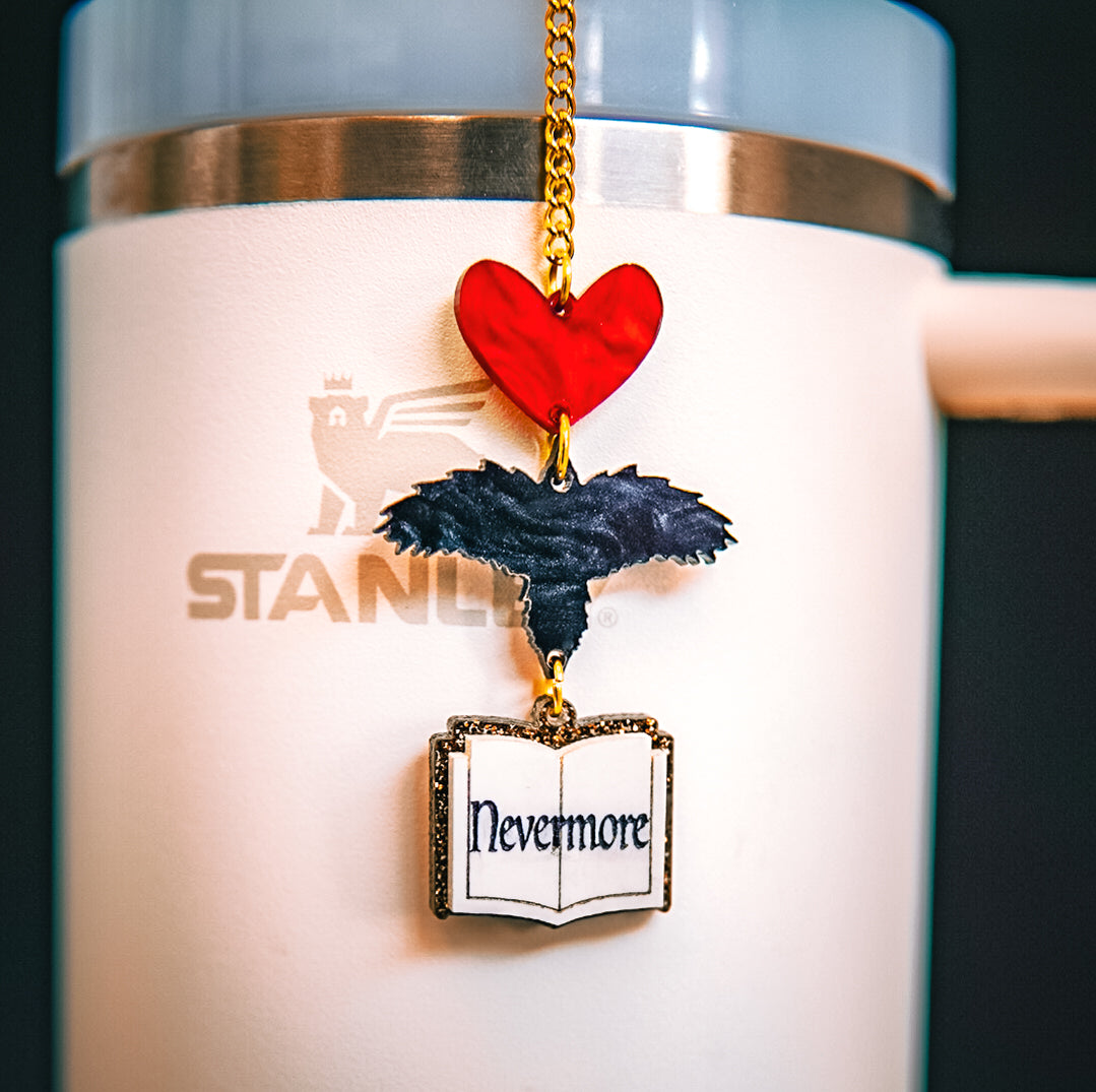 Nevermore Tumbler Charm