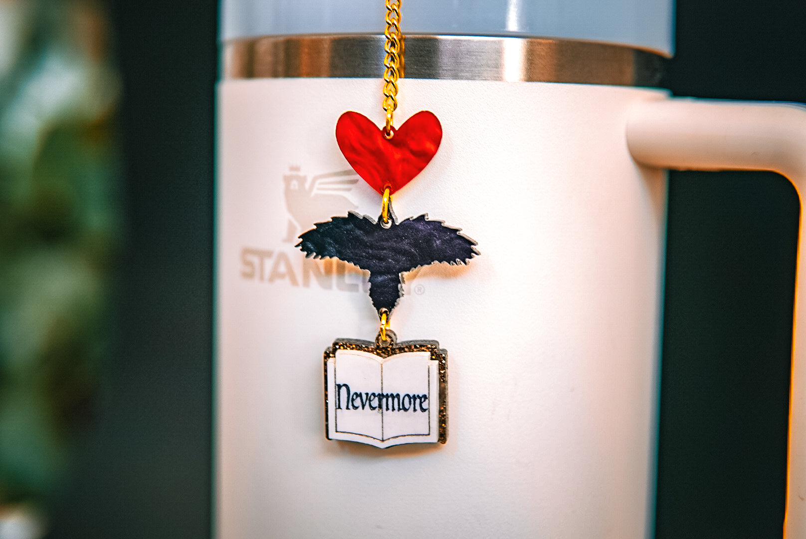 Nevermore Tumbler Charm