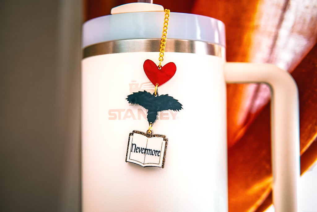 Nevermore Tumbler Charm