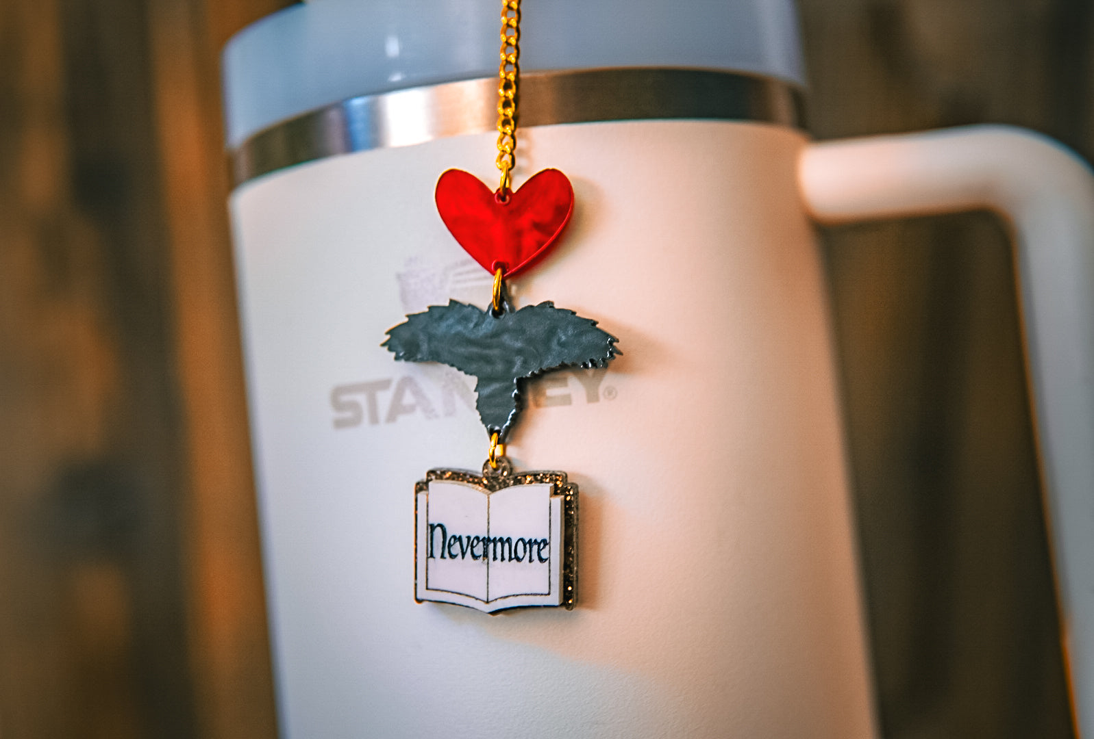 Nevermore Tumbler Charm