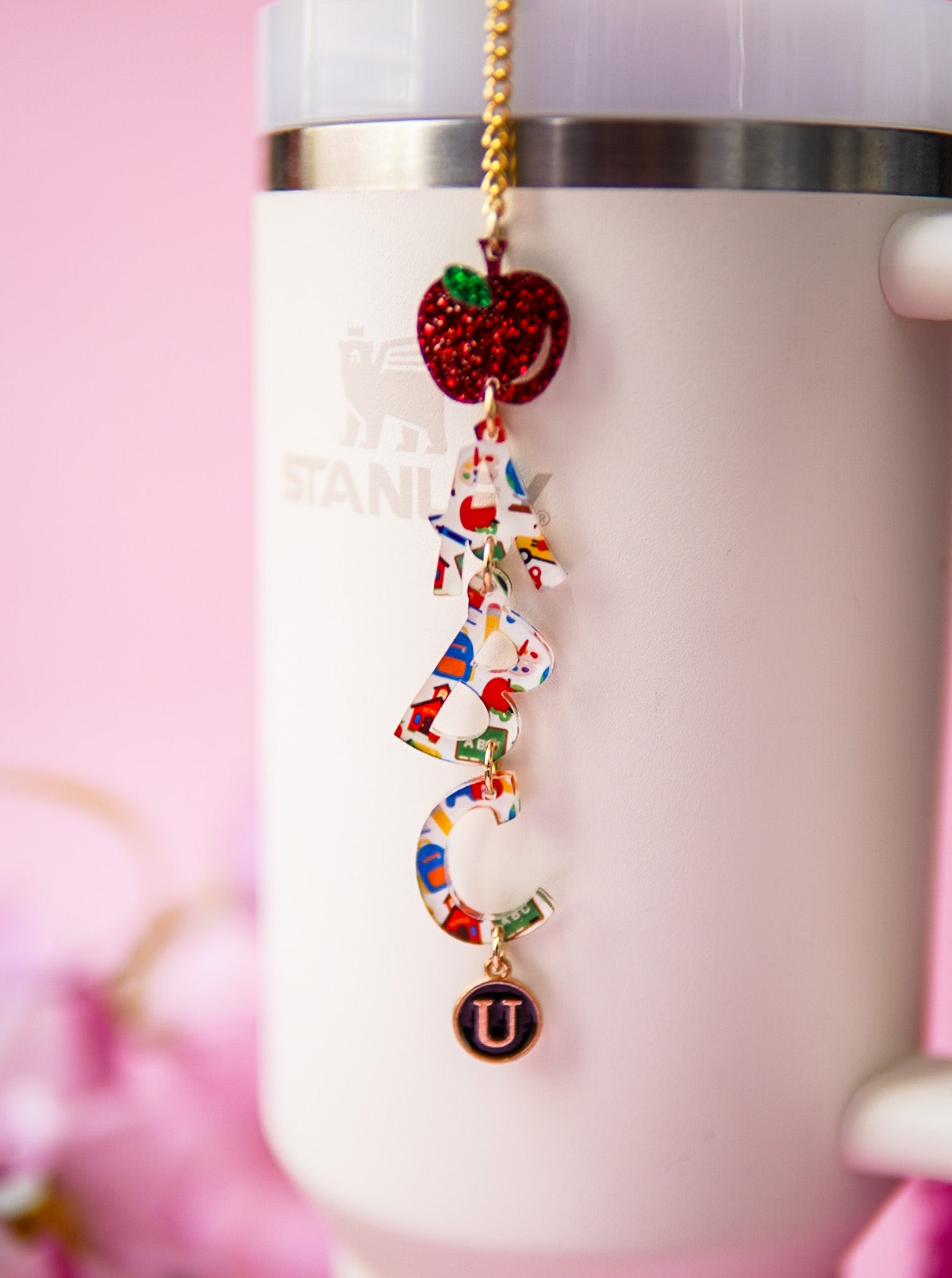 ABC Teacher Tumbler Charm