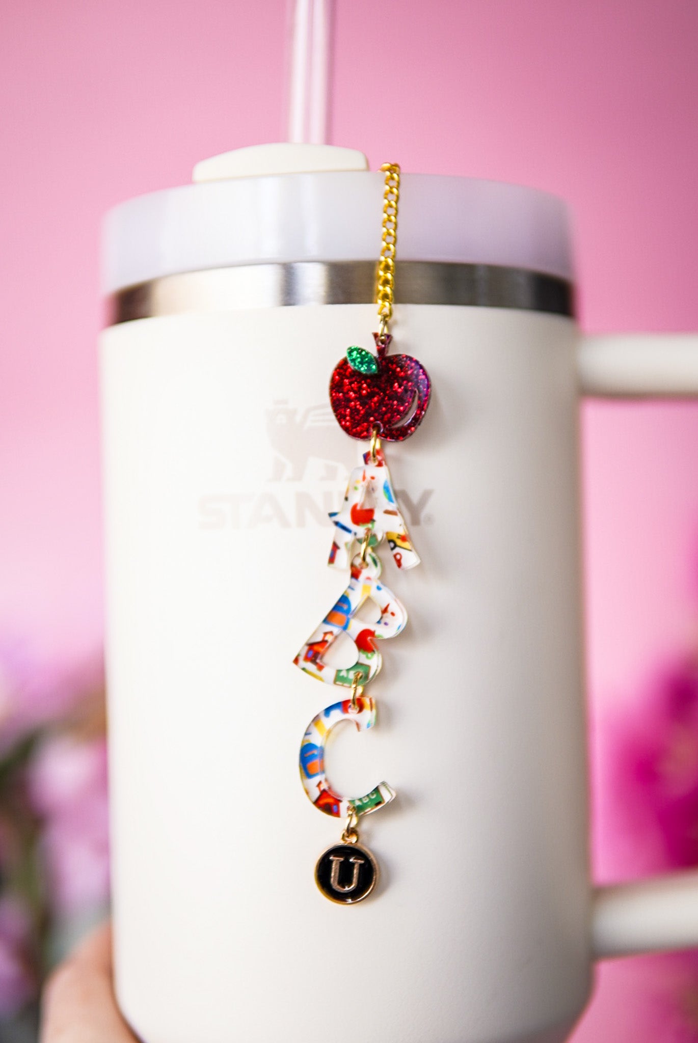 ABC Teacher Tumbler Charm