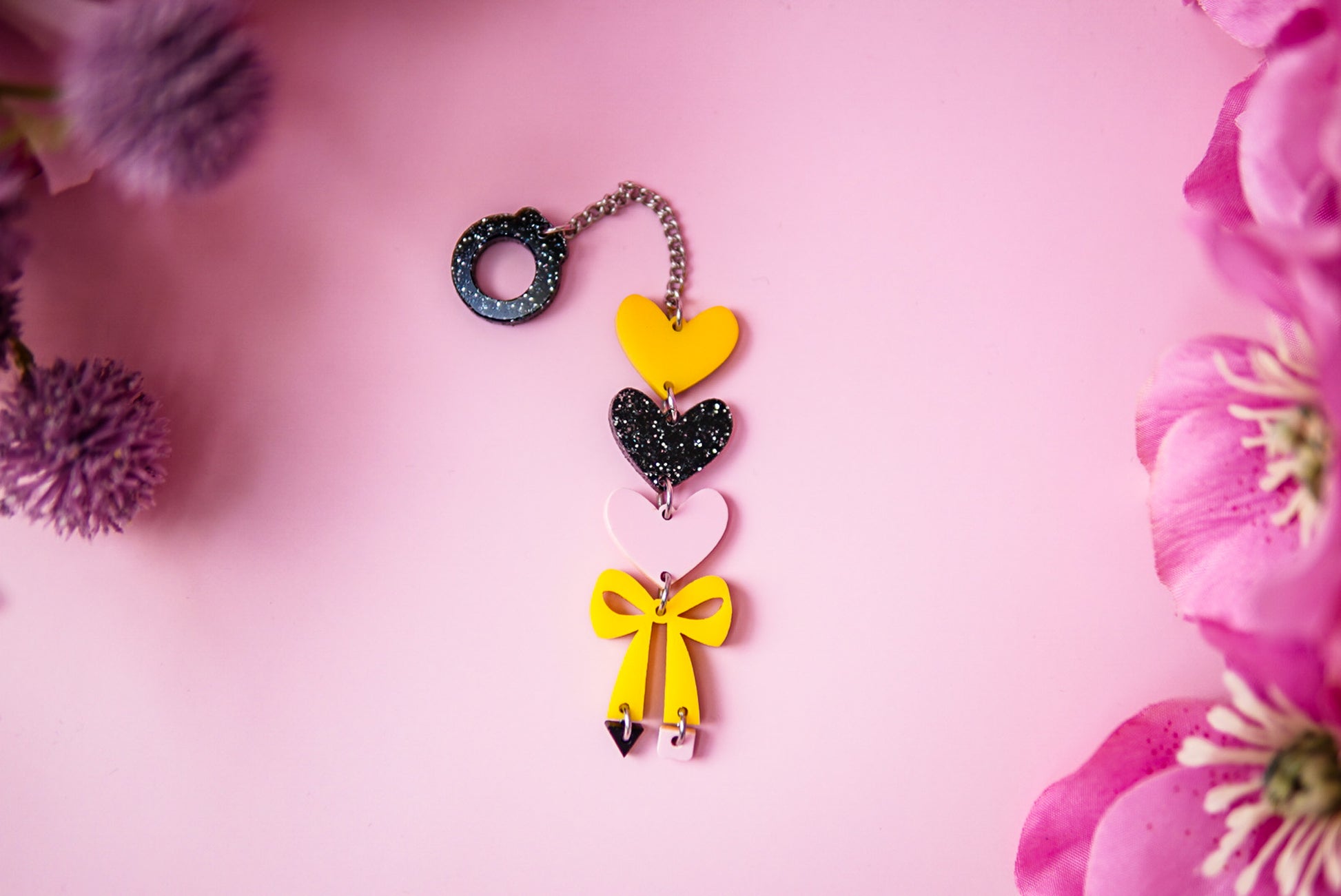 Pencil Bow Tumbler Charm
