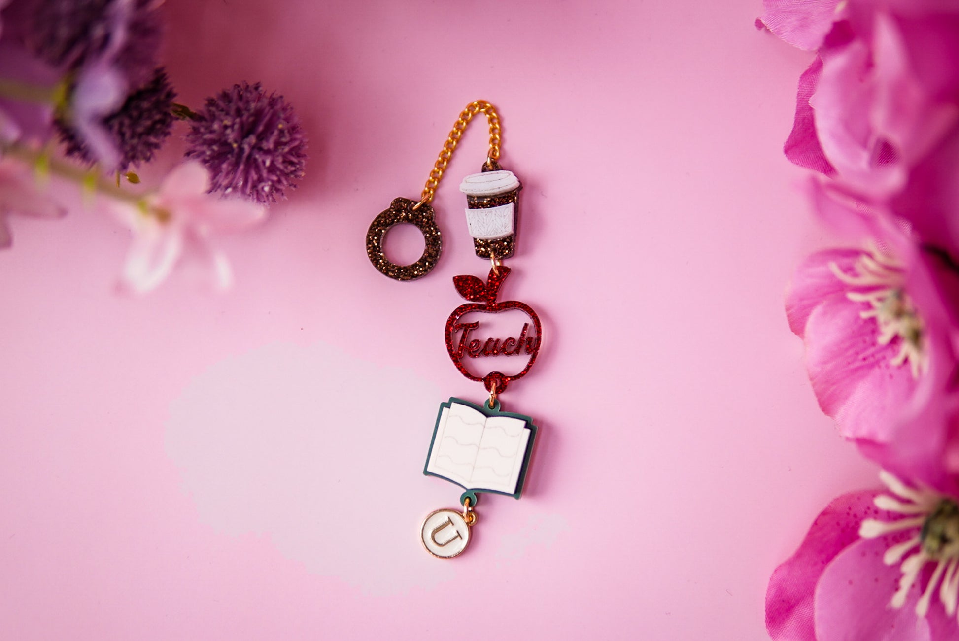 English Teacher Tumbler Charm