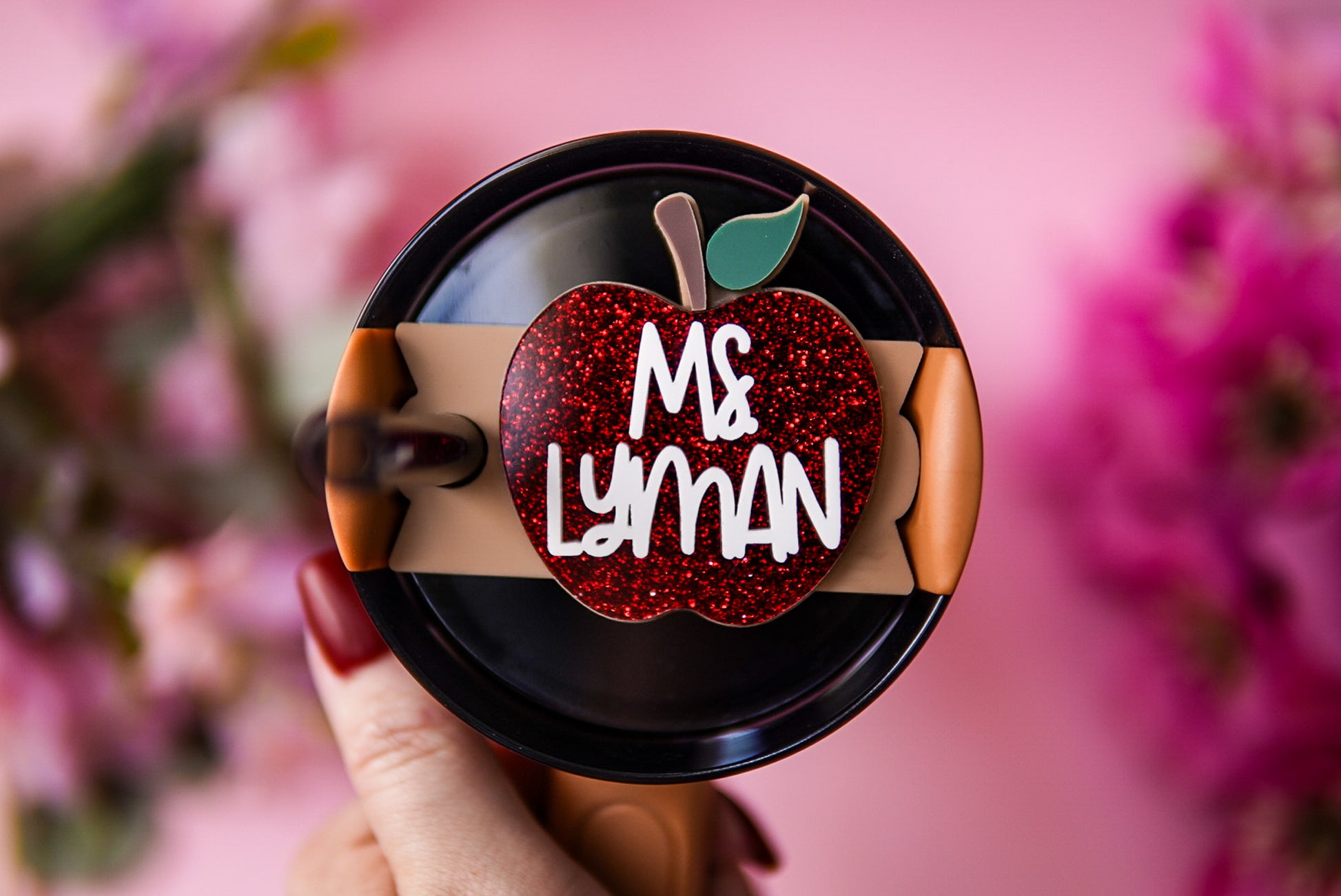 Teacher Apple Stanley Name Plate