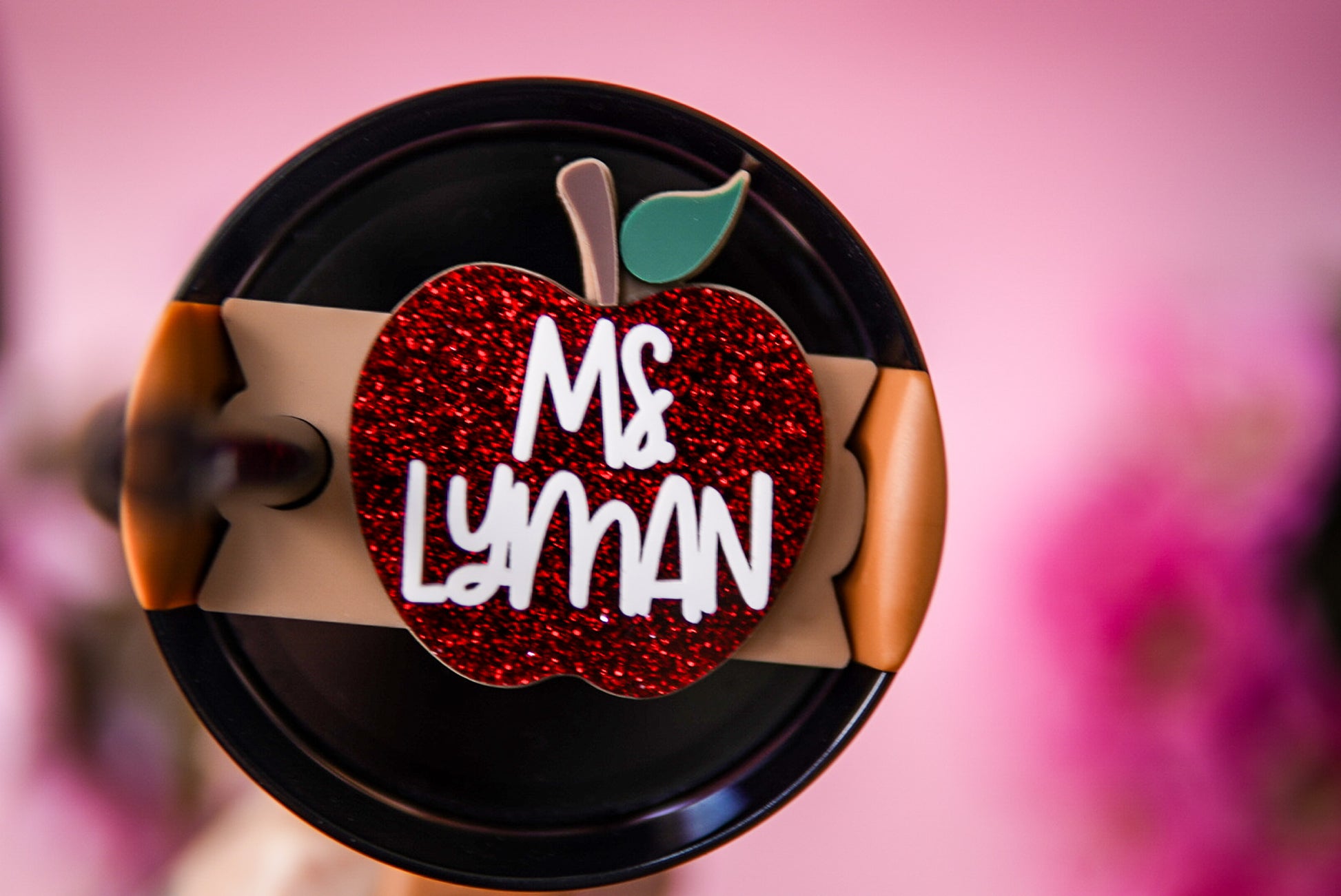 Teacher Apple Stanley Name Plate
