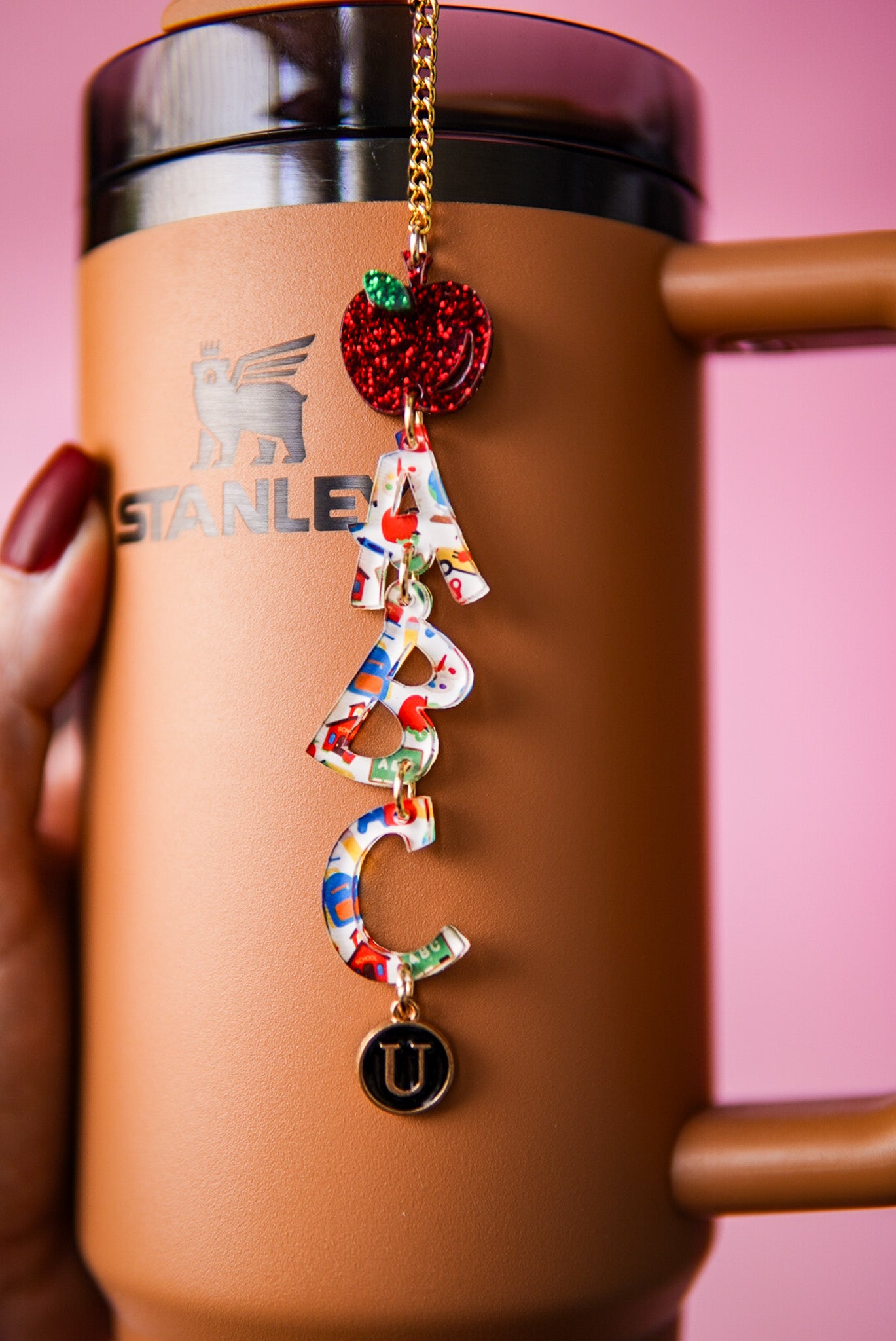 ABC Teacher Tumbler Charm