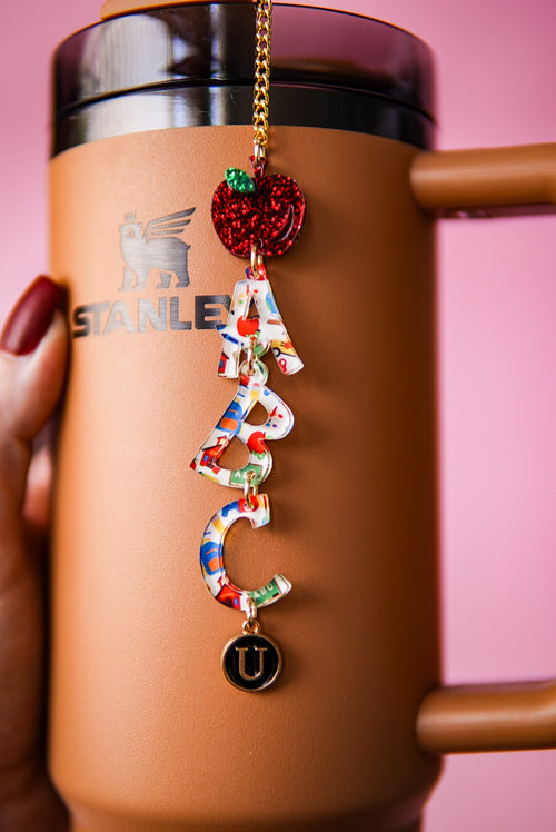 ABC Teacher Tumbler Charm